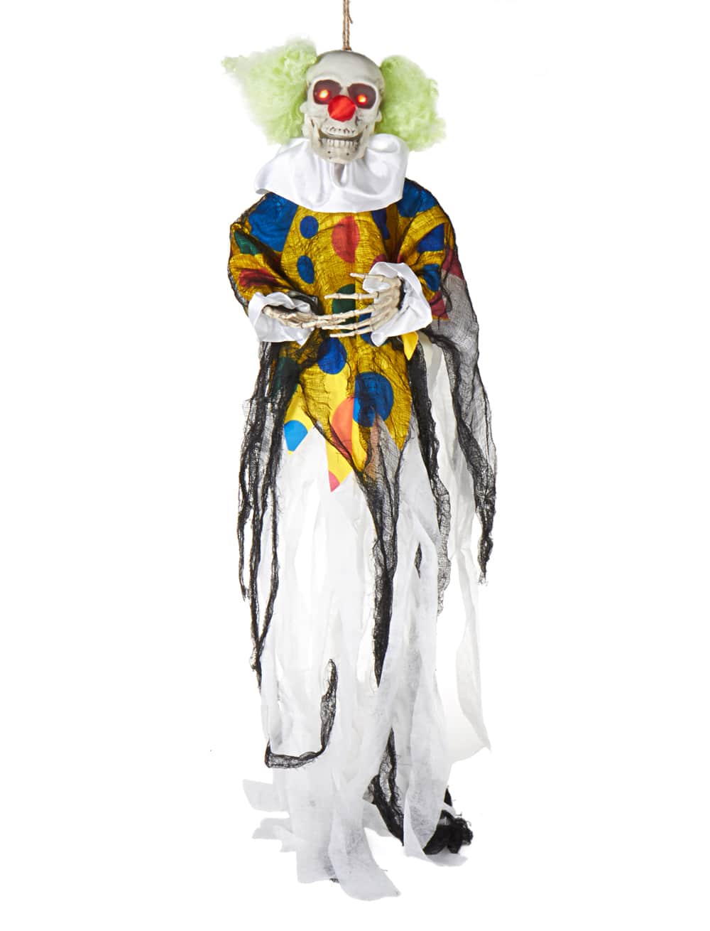 Skelett Clown mit Funktion 90cm
