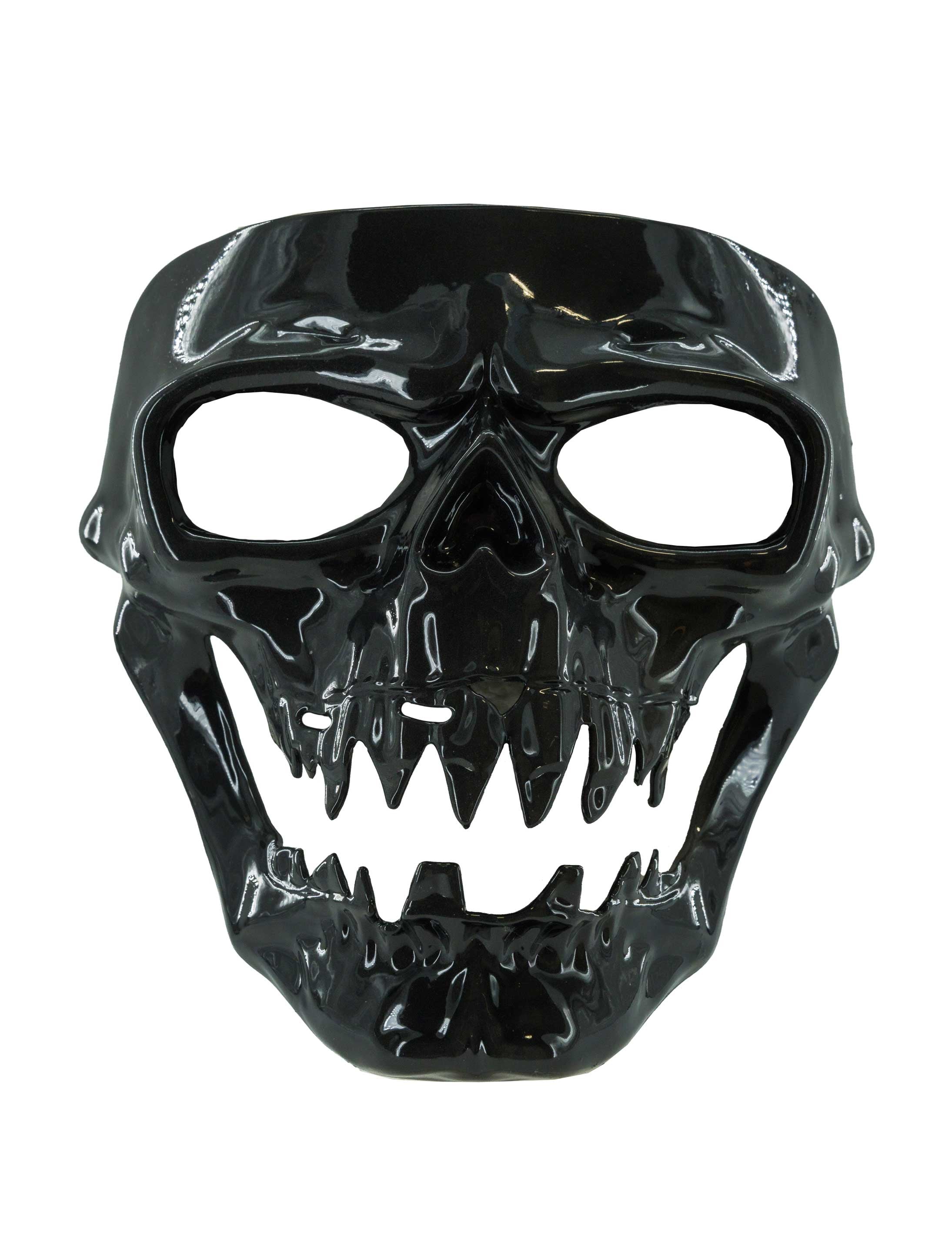 Maske Totenkopf grau