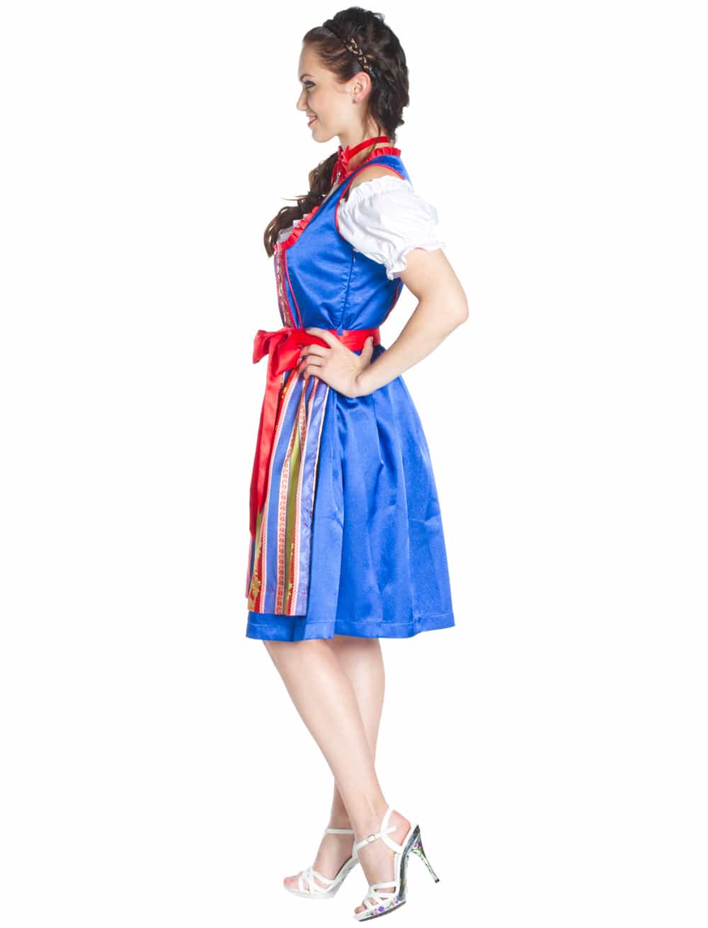 Dirndl Lola Damen blau/rot 44