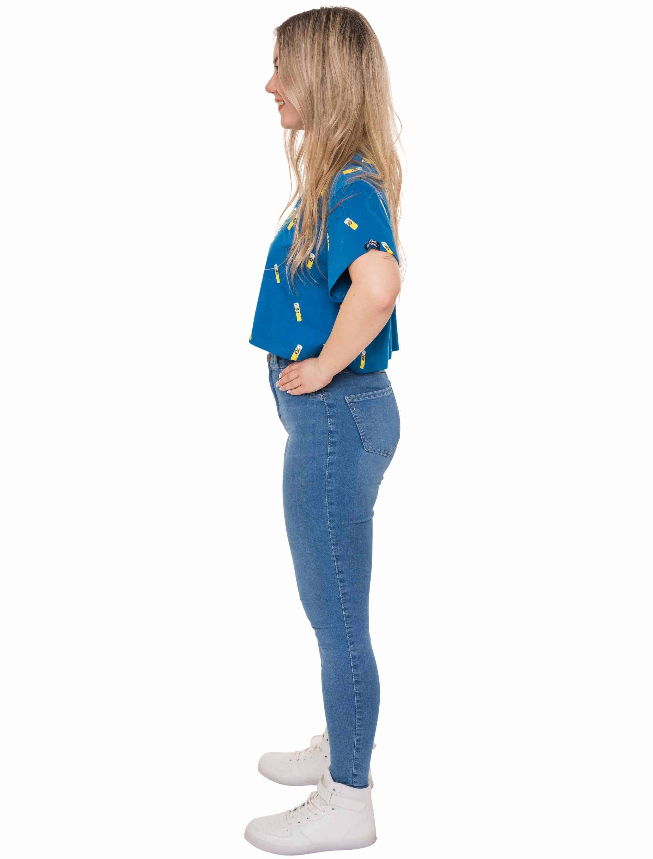 JIS Crop Shirt Jeck im Sunnesching Damen blau S-M