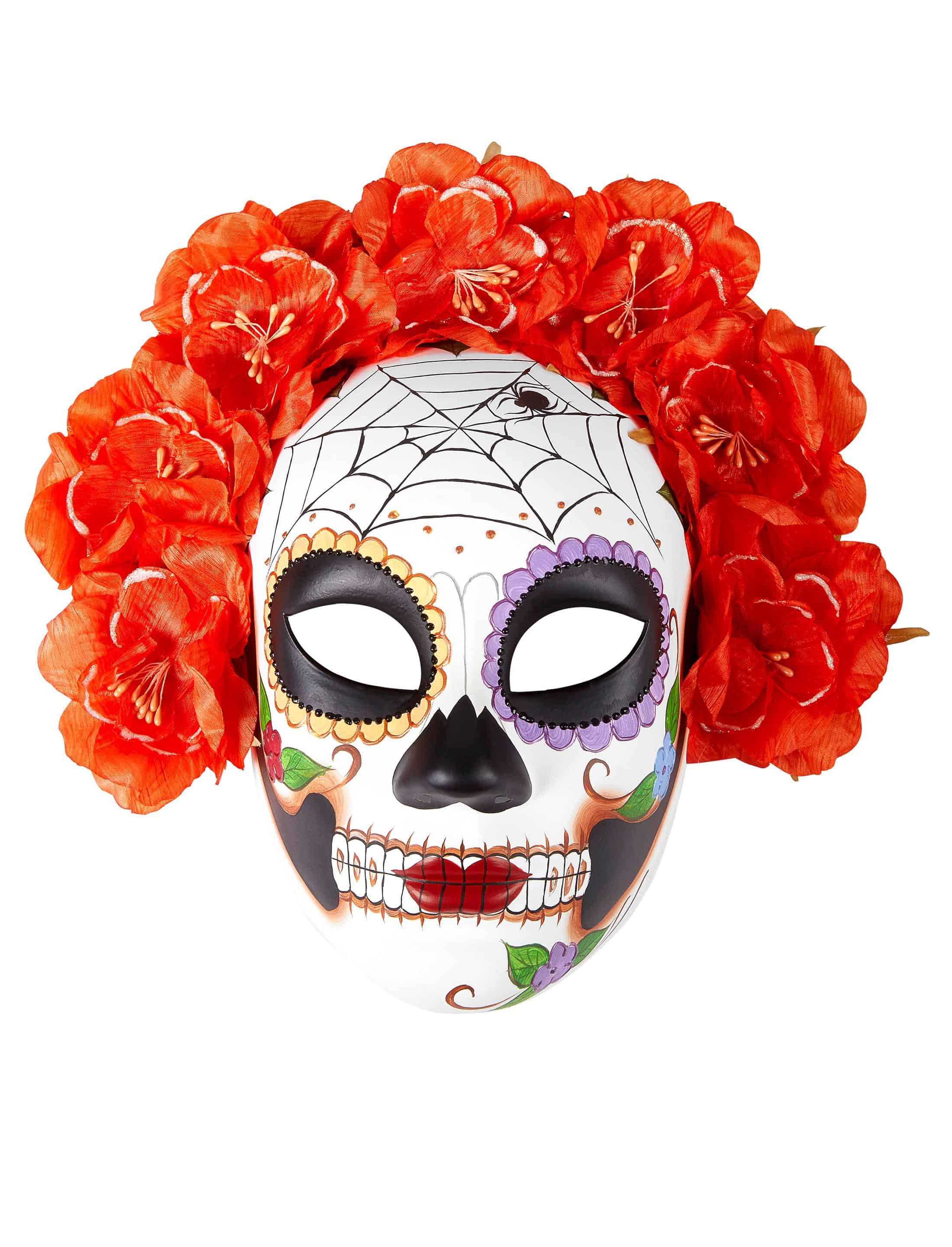 Maske La Catrina orange