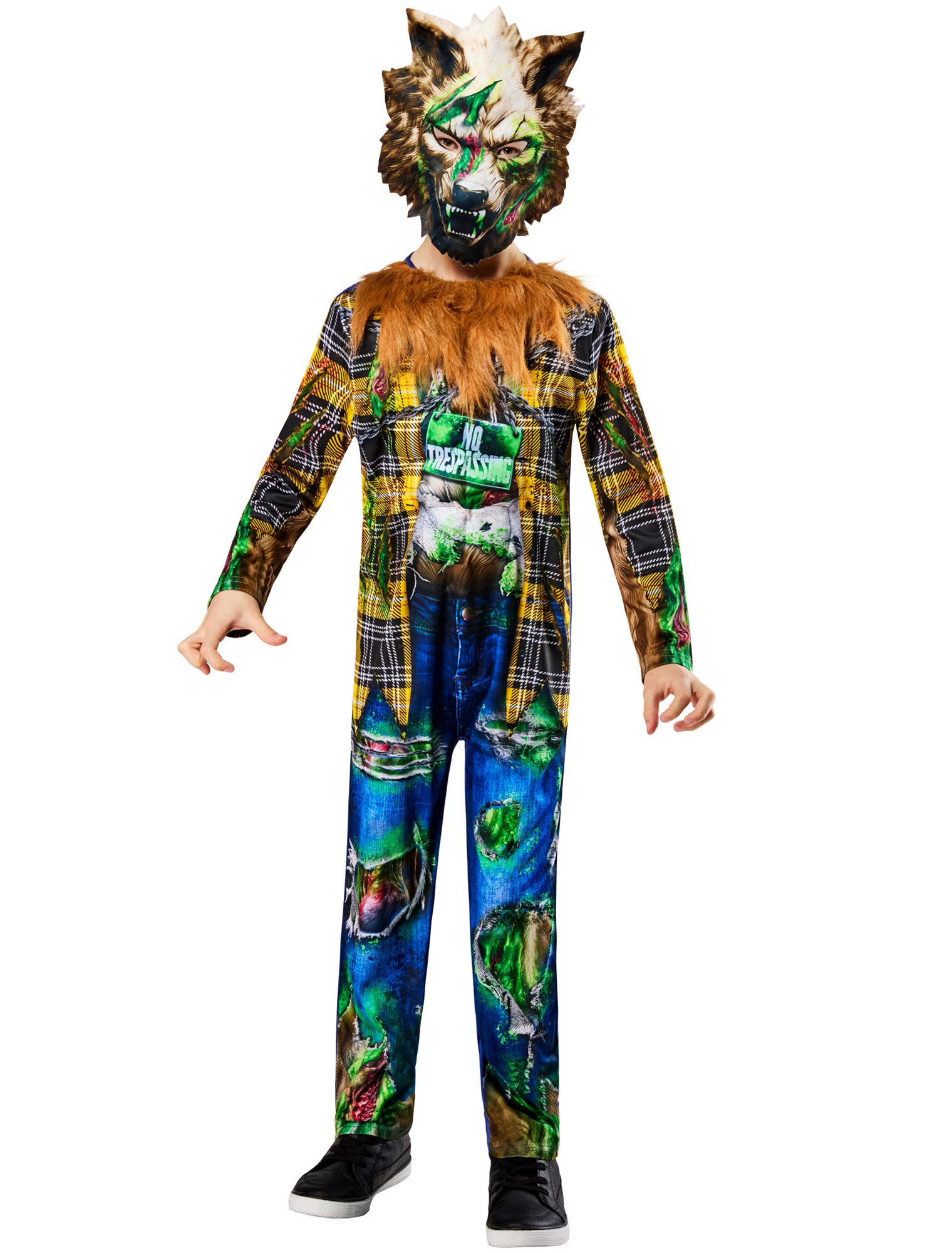 Kostüm Zombie Werwolf 2-tlg. Kinder bunt 146/152