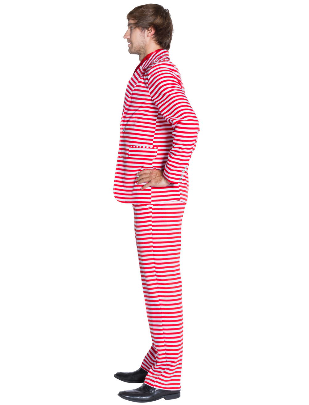 Anzug rot/weiß gestreift 3tlg. XXL