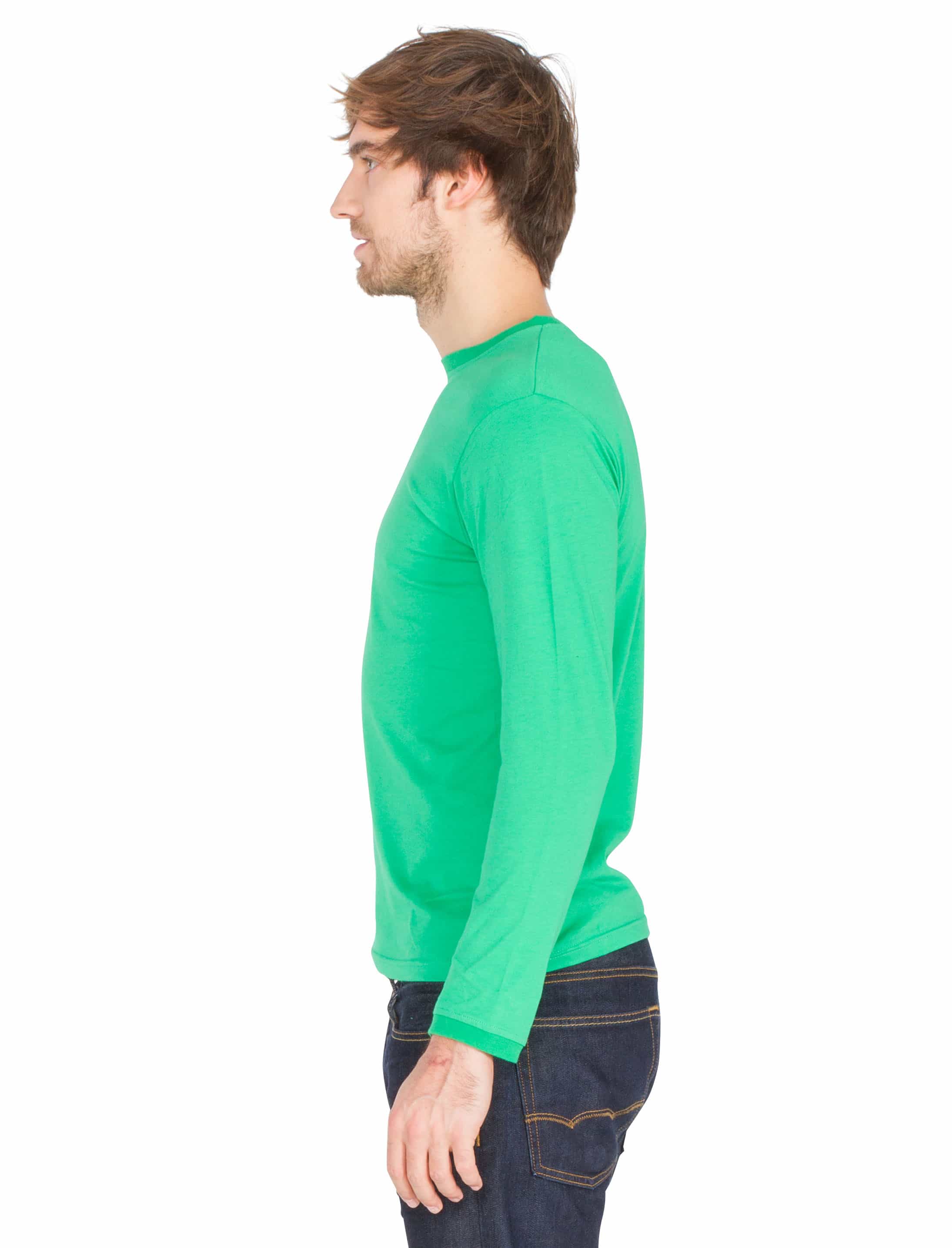 Shirt langarm grün S