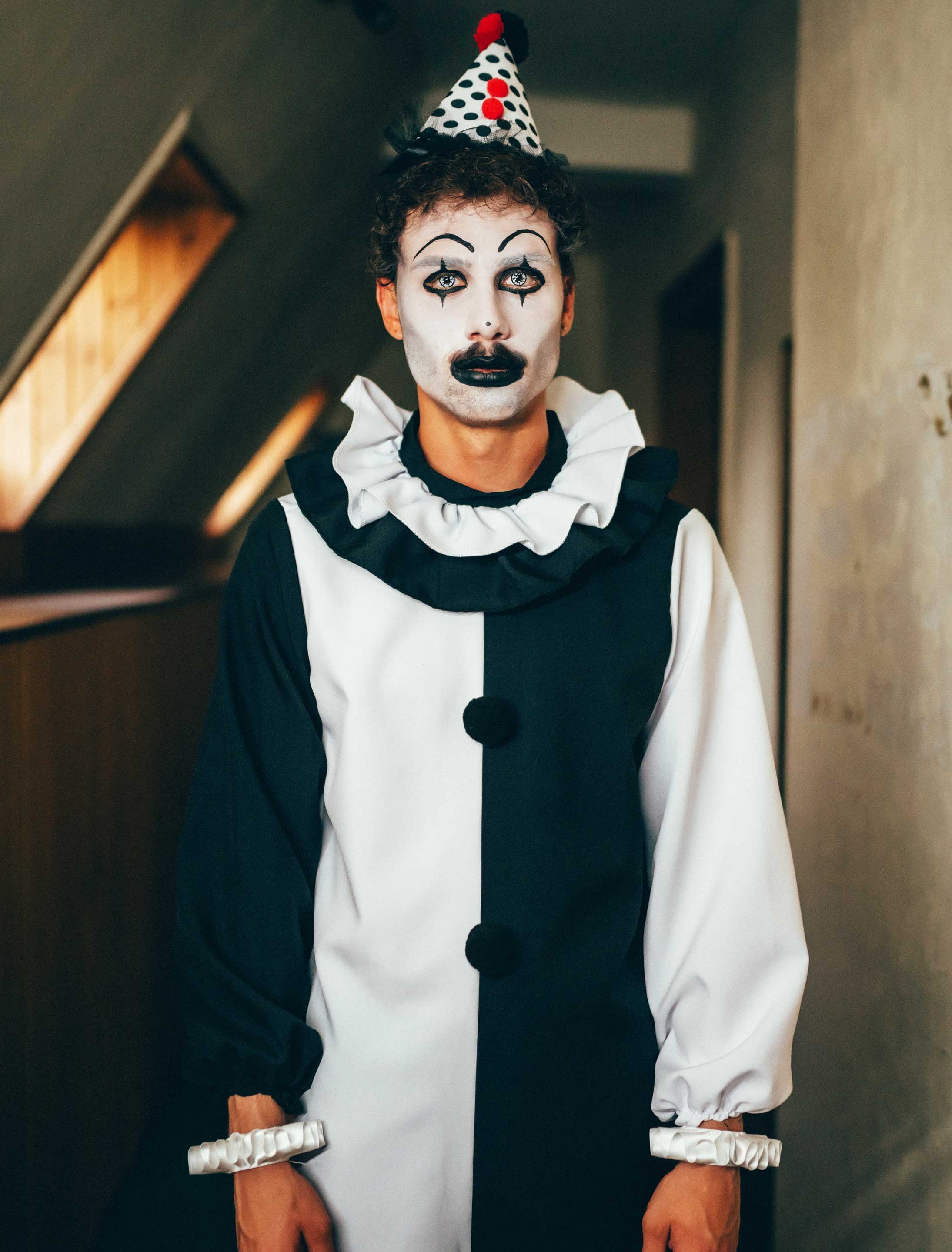 Overall Terrific Clown Herren schwarz/weiß S/M