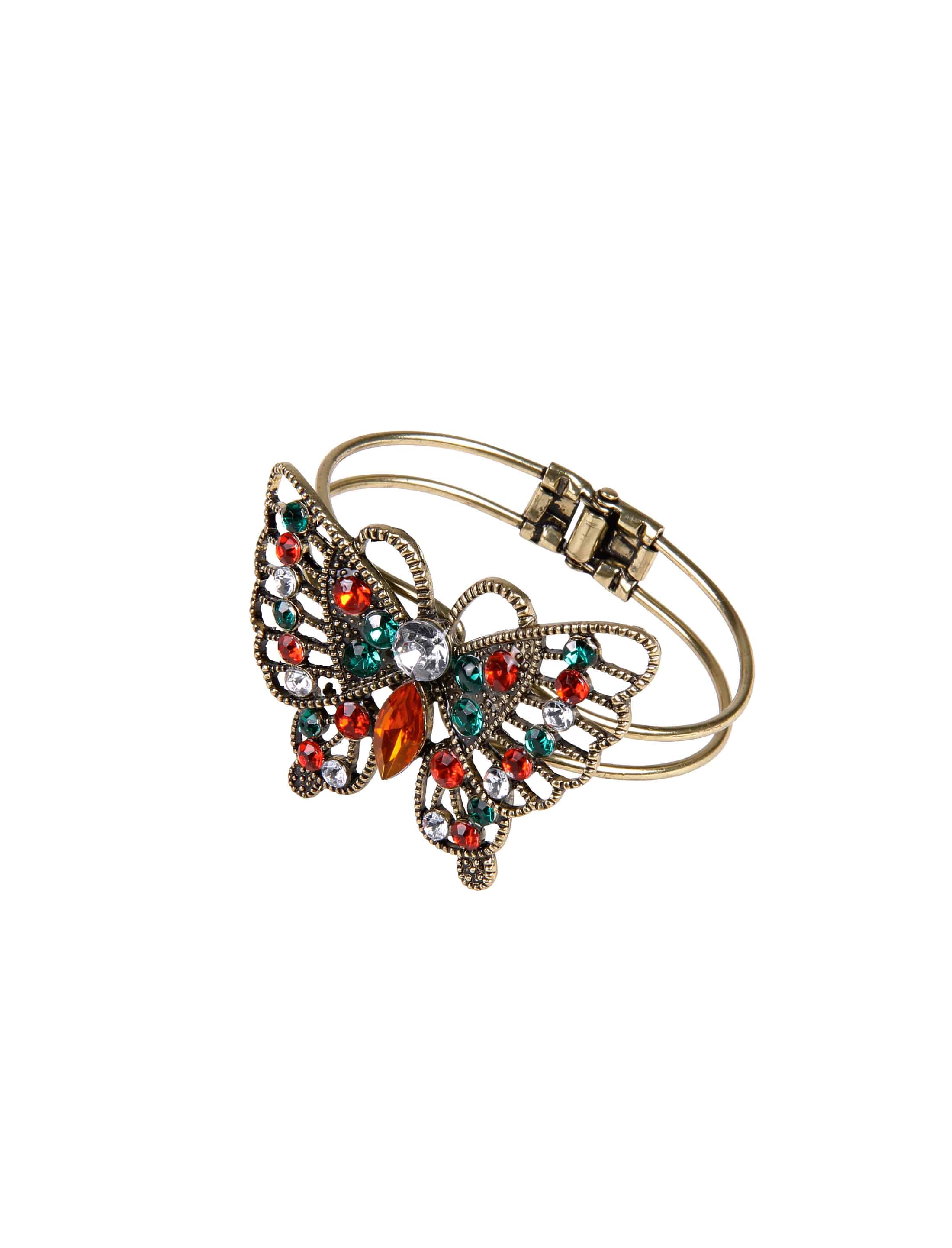 Armreif Schmetterling mit Strass bunt