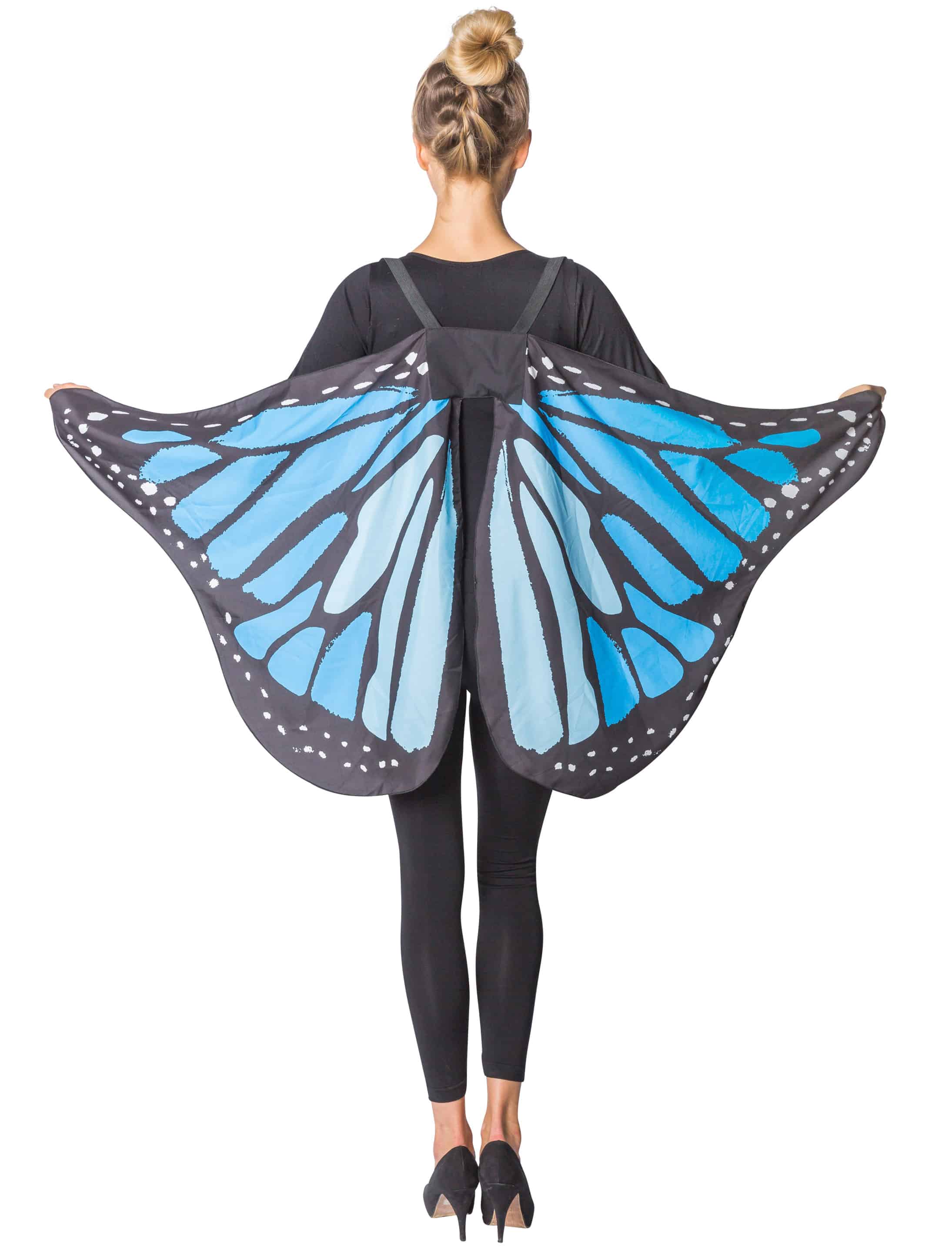 Schmetterlingsflügel 143x65cm blau