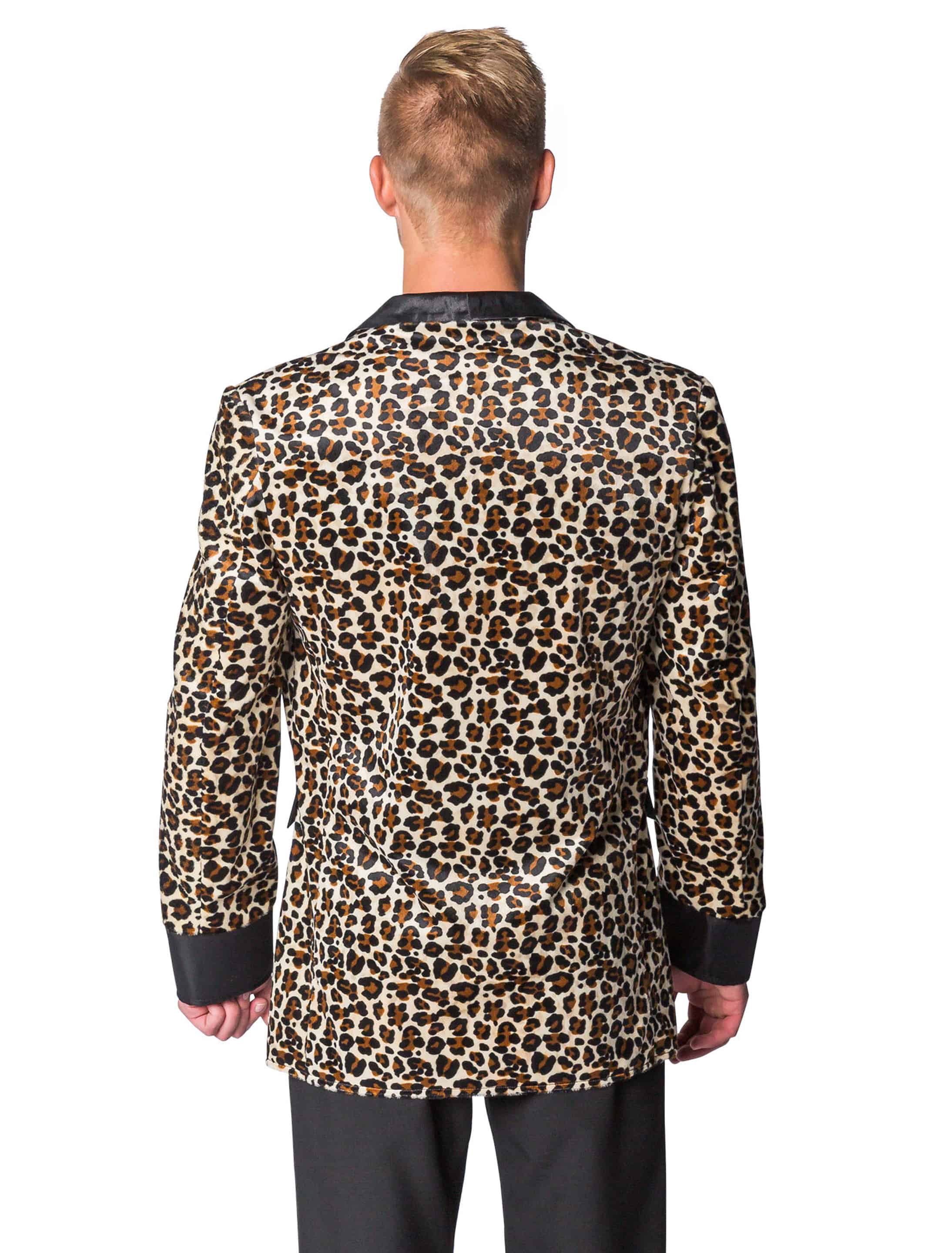 Jacke Leopardenmuster Herren braun XL