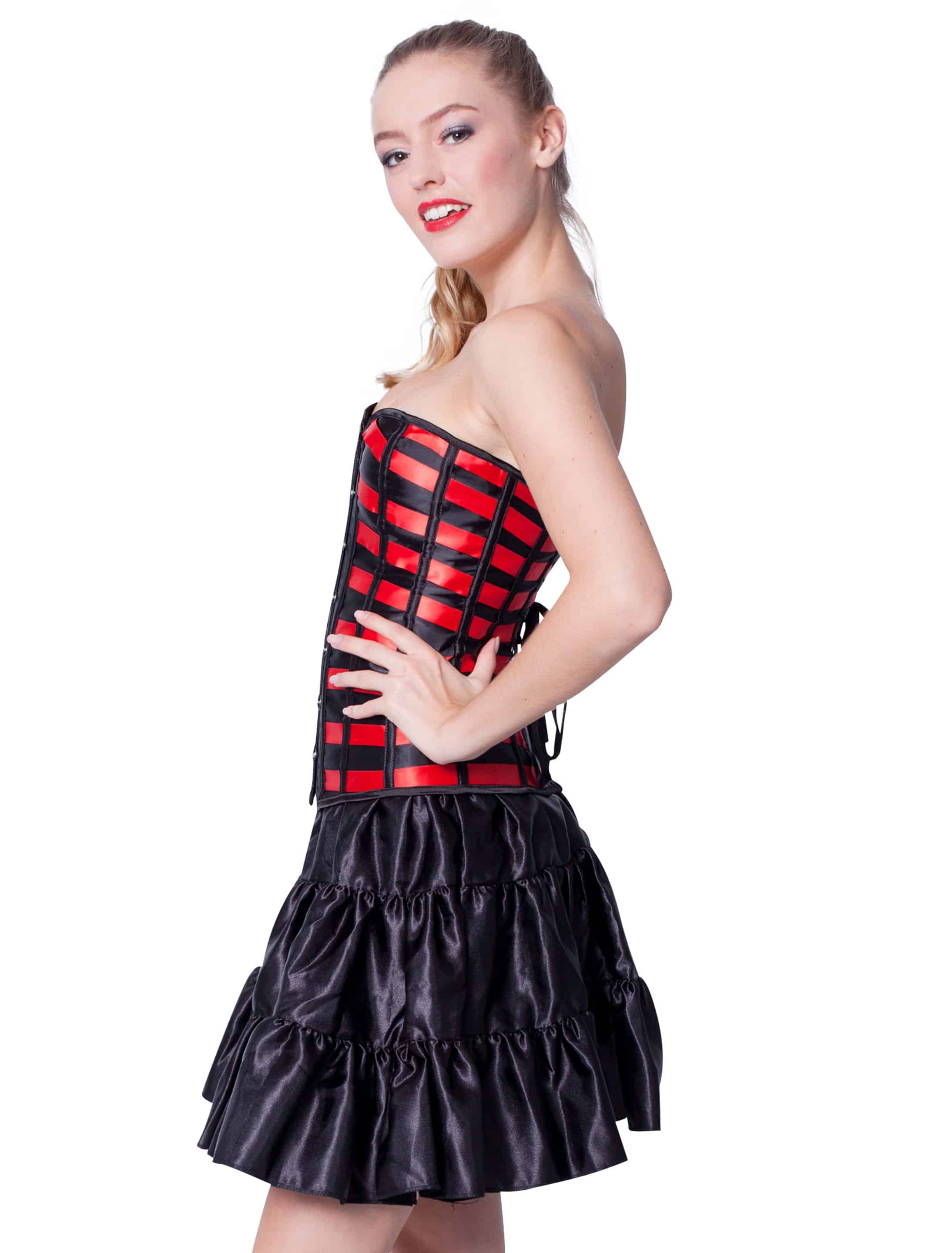 Corsage rot/schwarz S Corsage rot/schwarz S