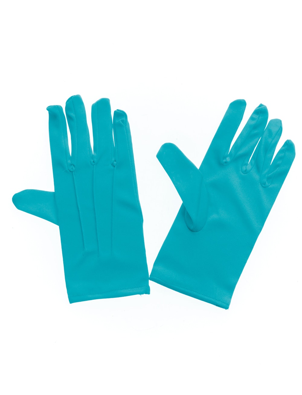 Handschuhe türkis kurz mit Naht