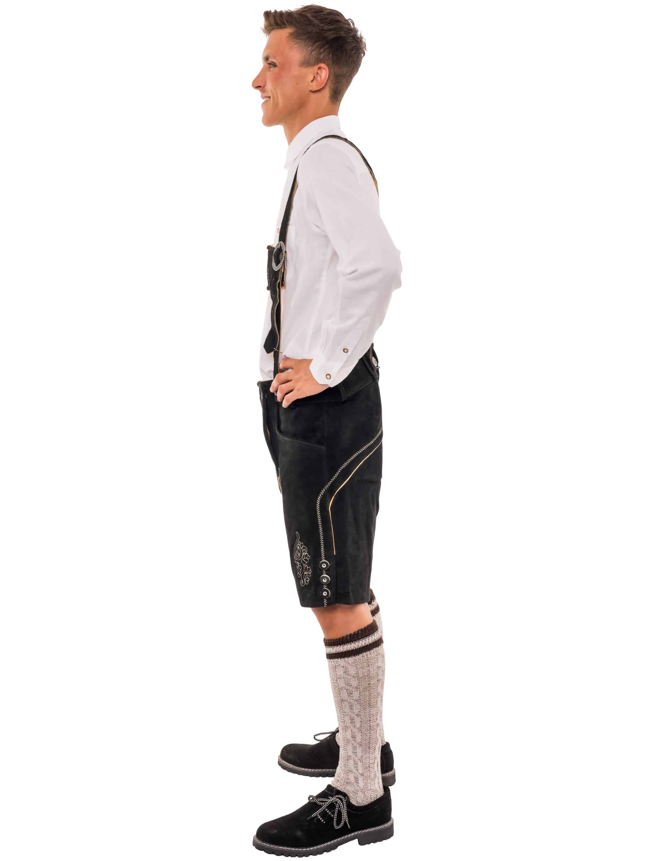 Lederhose Seppl Herren schwarz L