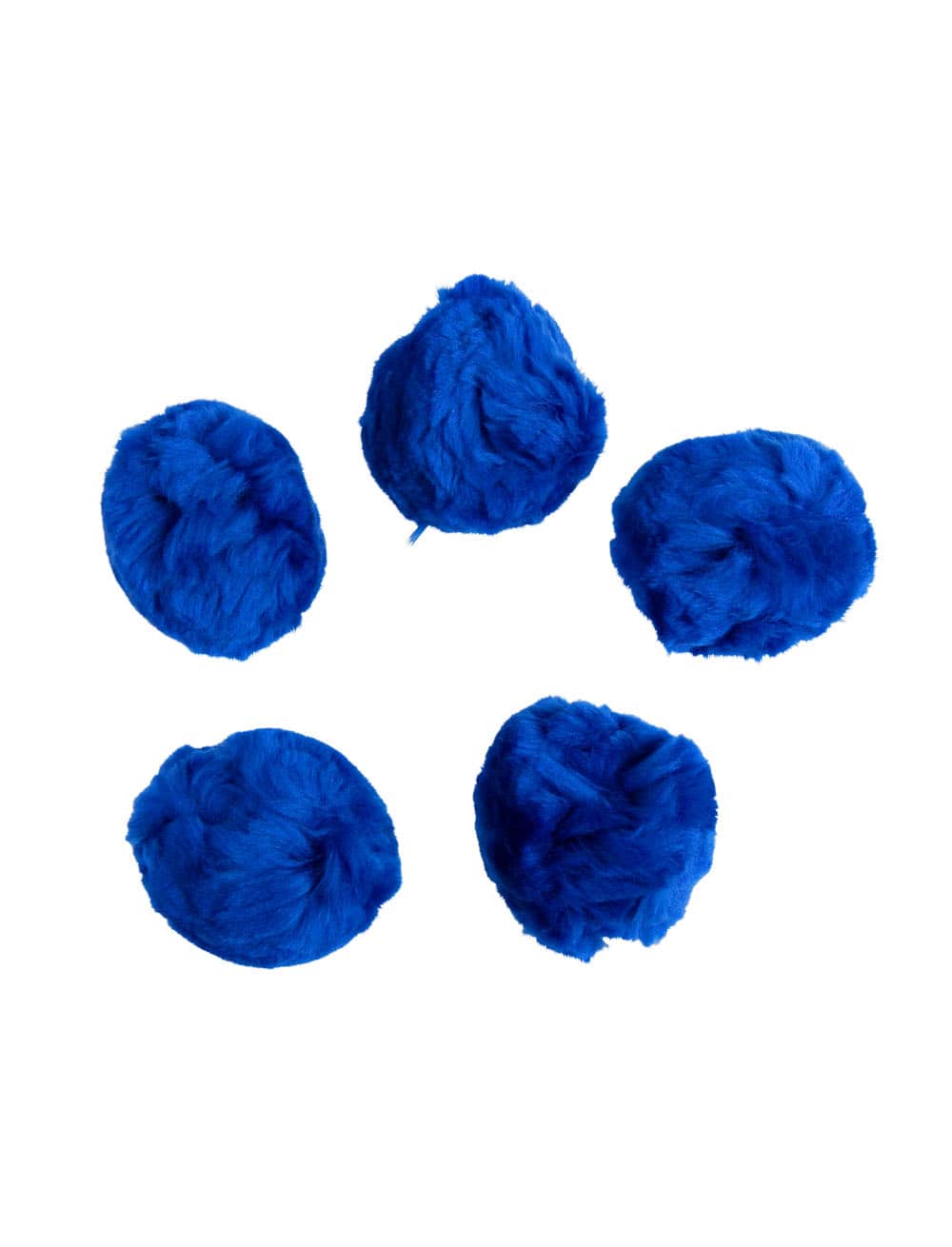 Pompons 5 Stk. blau