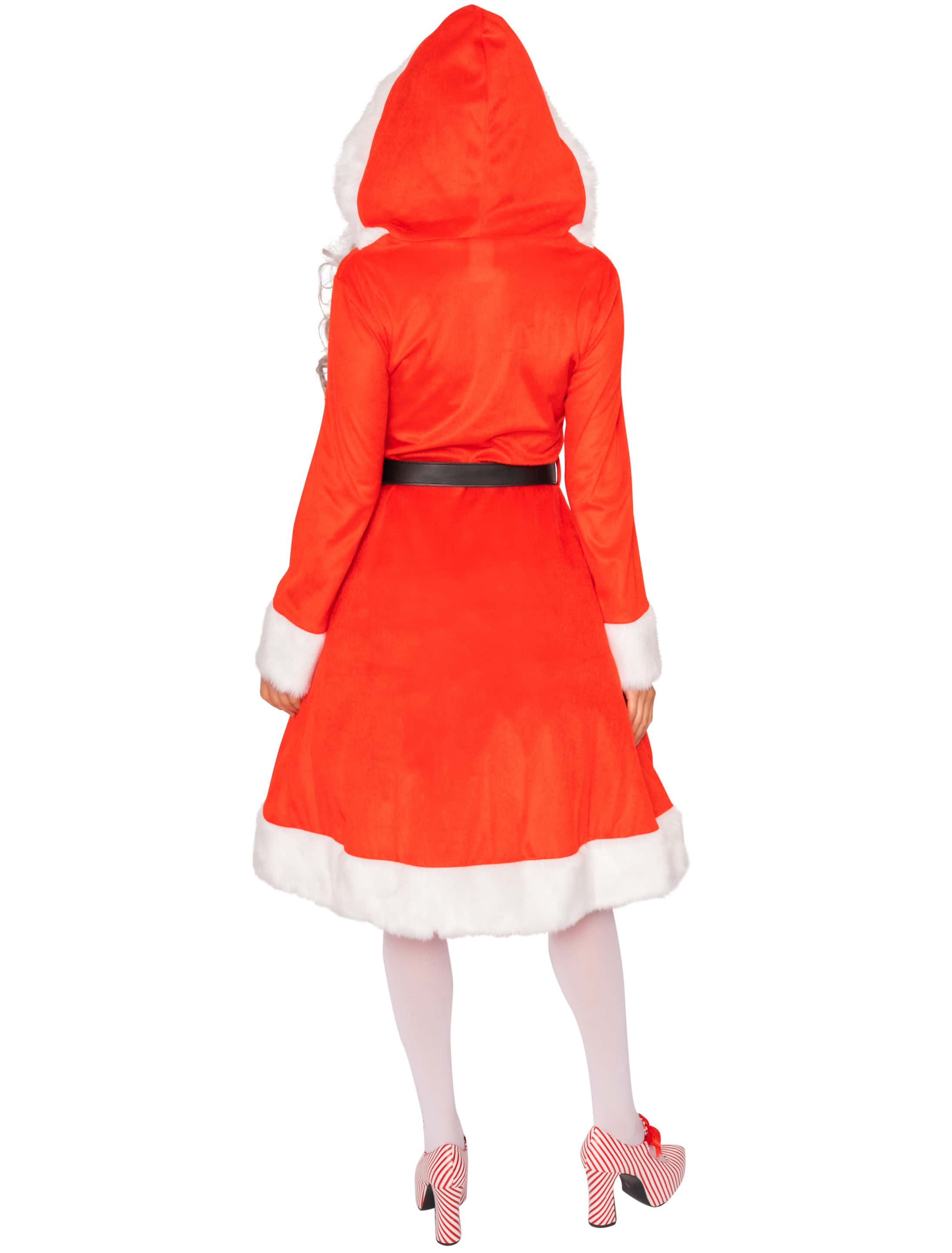 Kleid Nikolaus Damen 2-tlg. Damen rot S/M