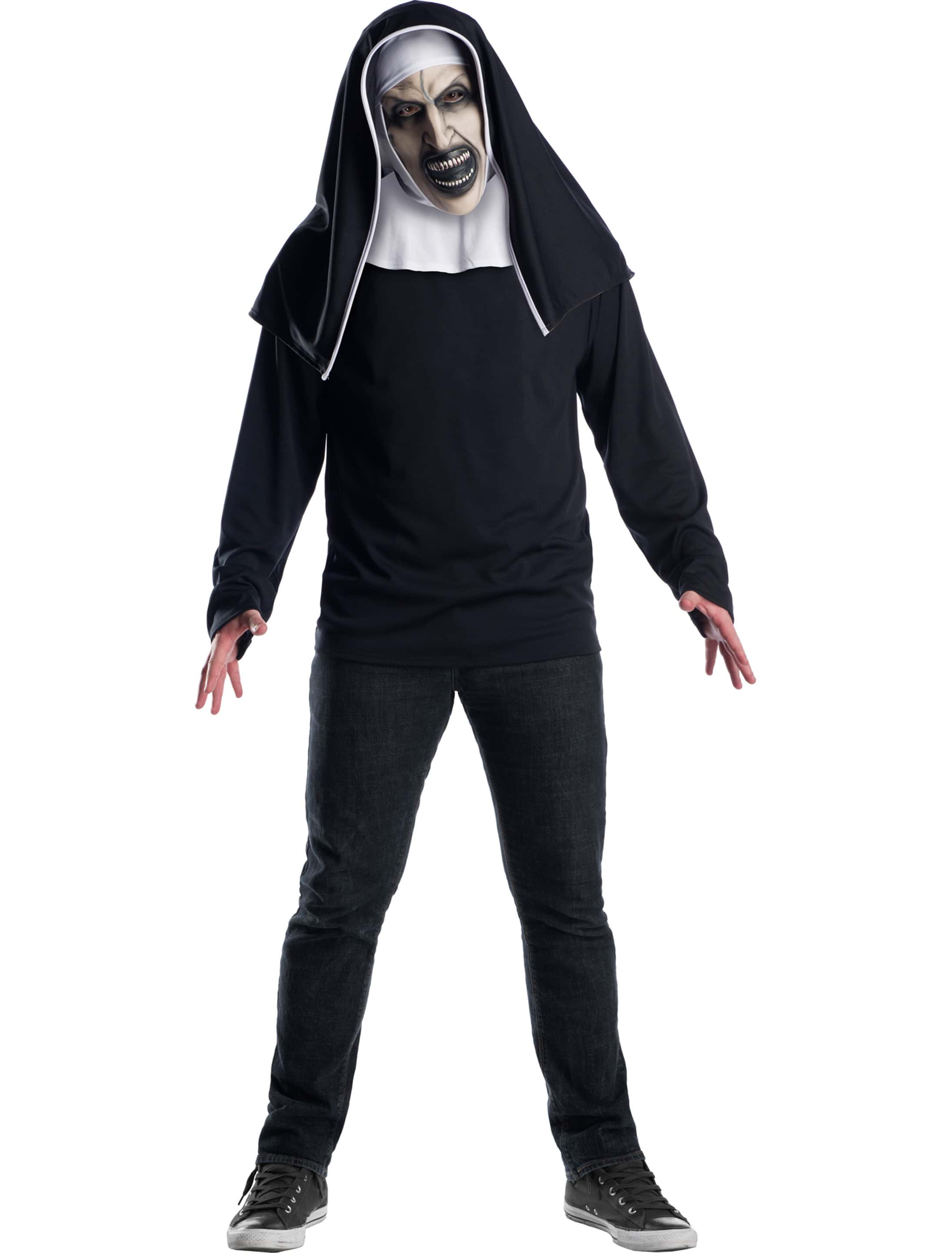 Die Nonne Conjuring 3/4-Maske schwarz/weiß