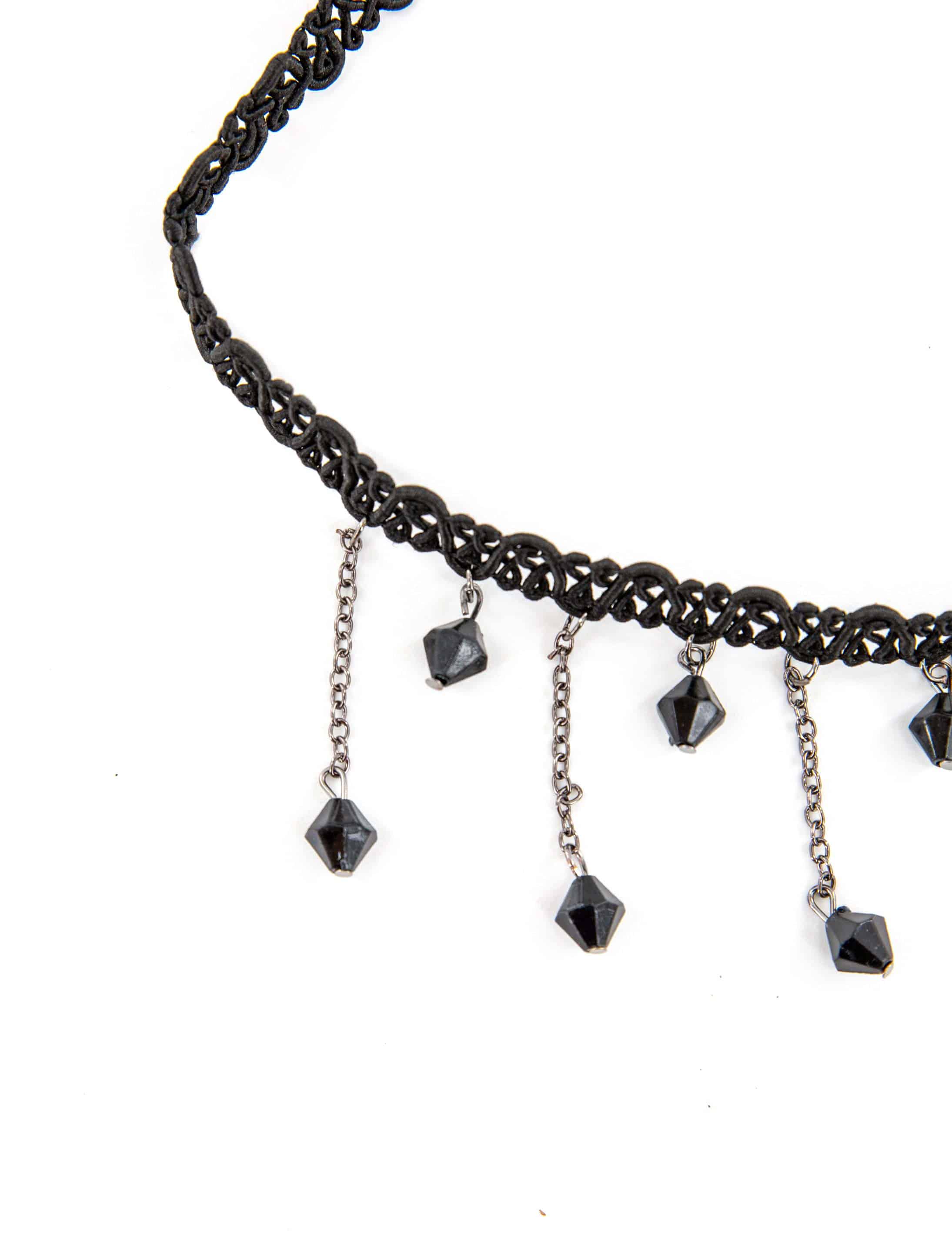 Halsband mit Perlenbommeln Halsband mit Perlenbommeln