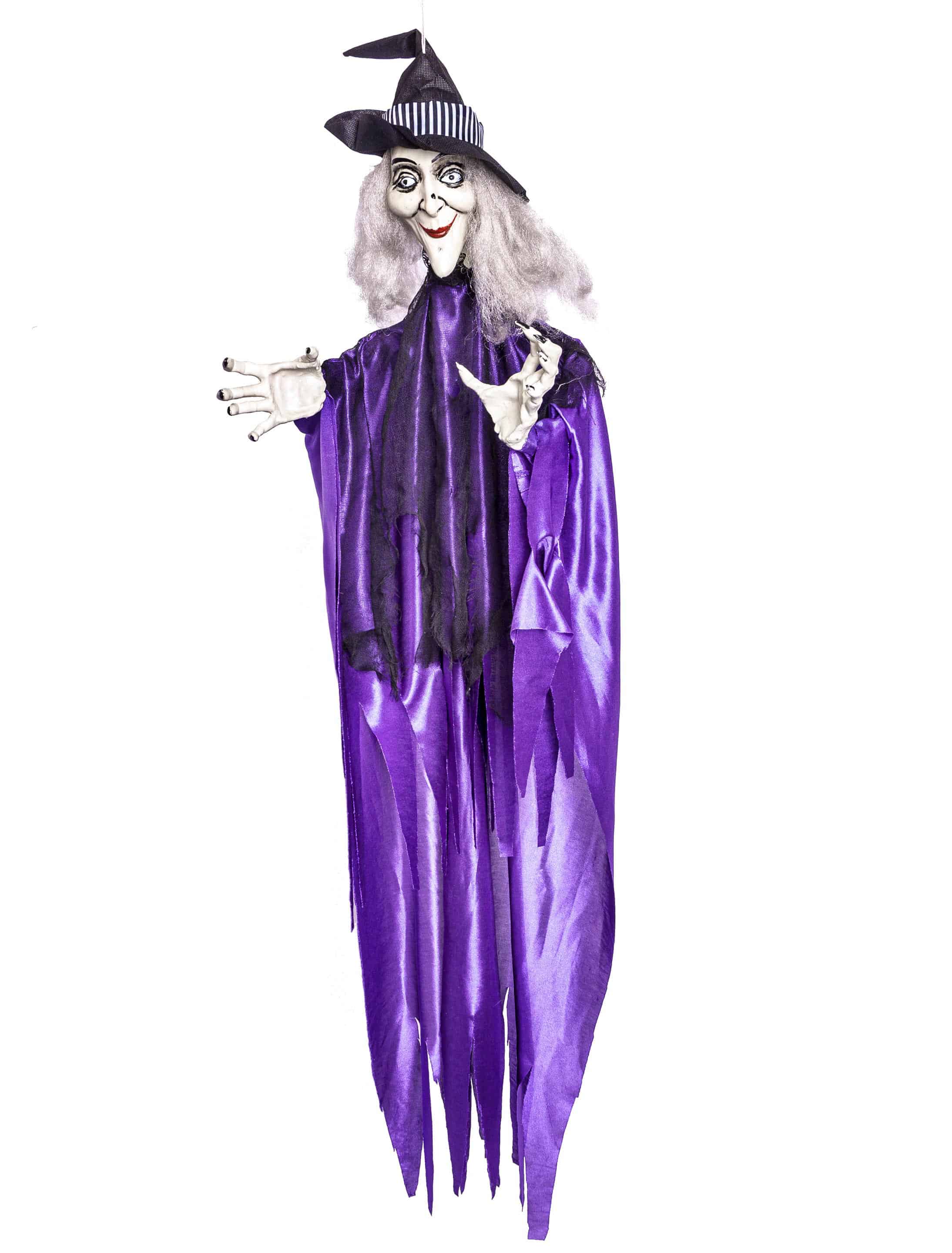 Hexe zum Aufhängen violett