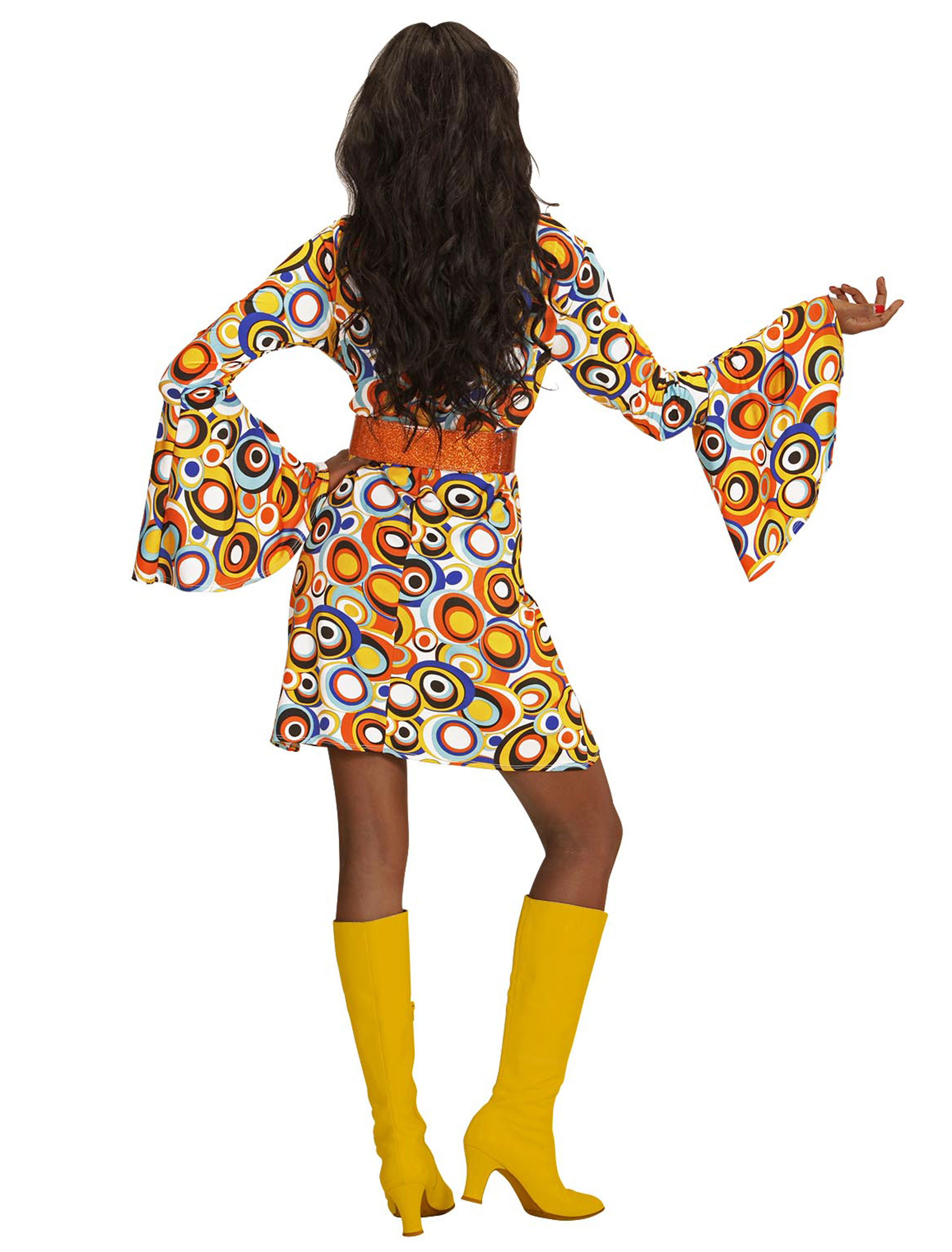 Kleid 70er Bubbles bunt L Kleid 70er Bubbles bunt L