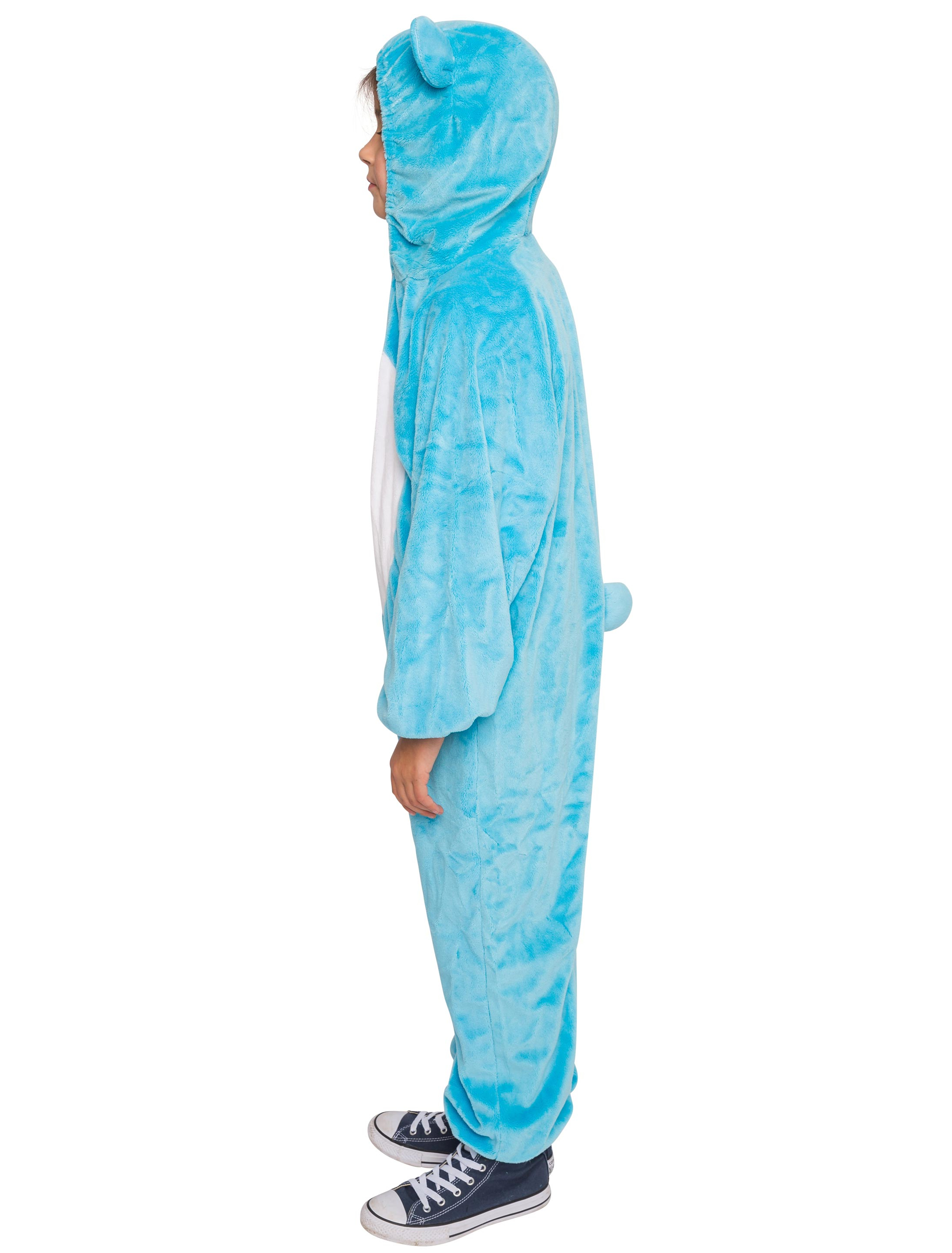 Overall Plüsch Bärchen Kinder blau 86-92 Overall Plüsch Bärchen Kinder blau 86-92