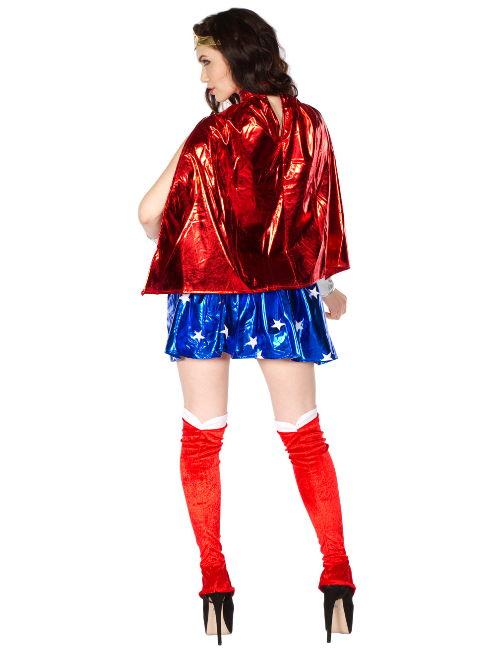 Wonder Girl 4-tlg. Damen rot/blau S Wonder Girl 4-tlg. Damen rot/blau S
