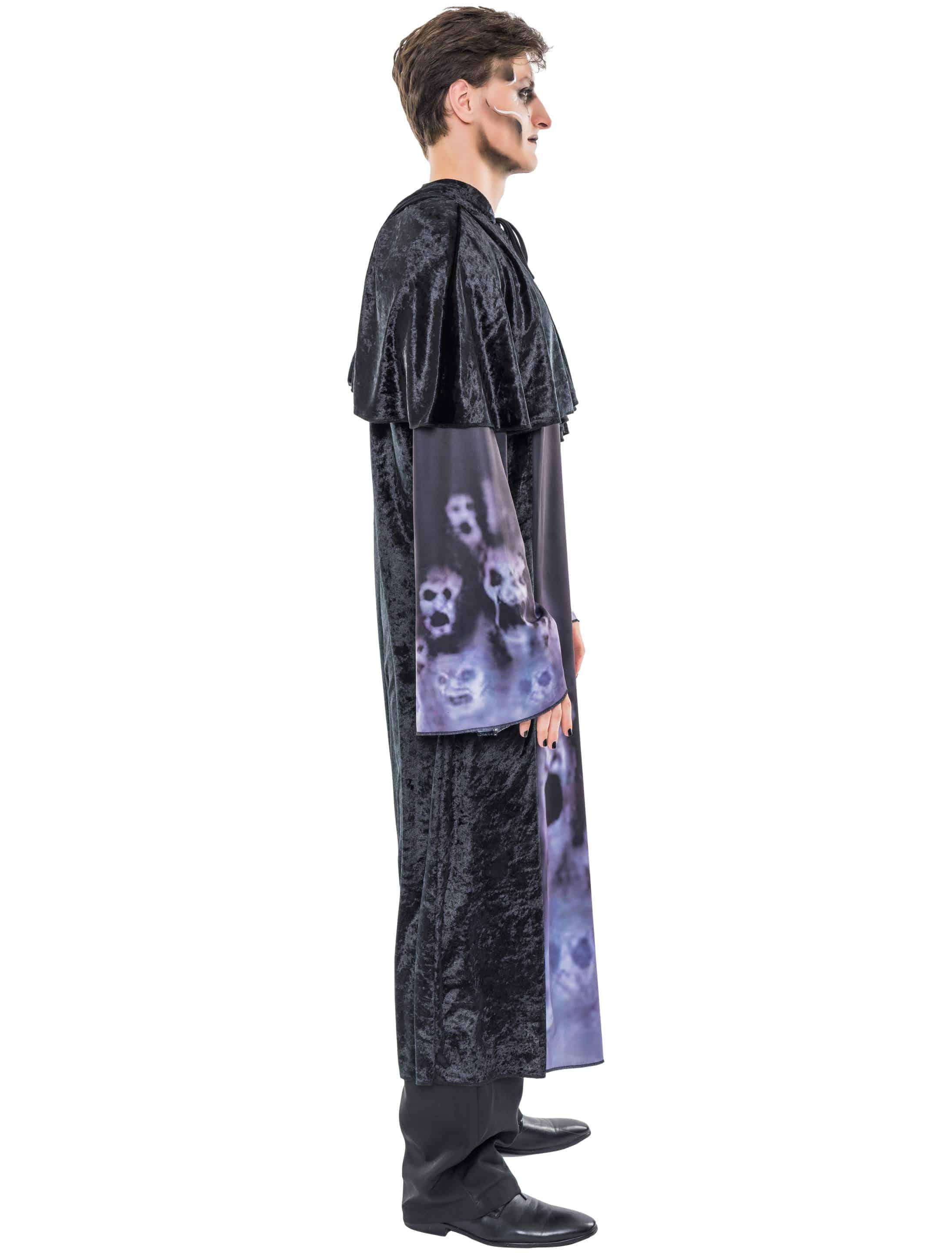 Robe mit Kapuze schwarz one size