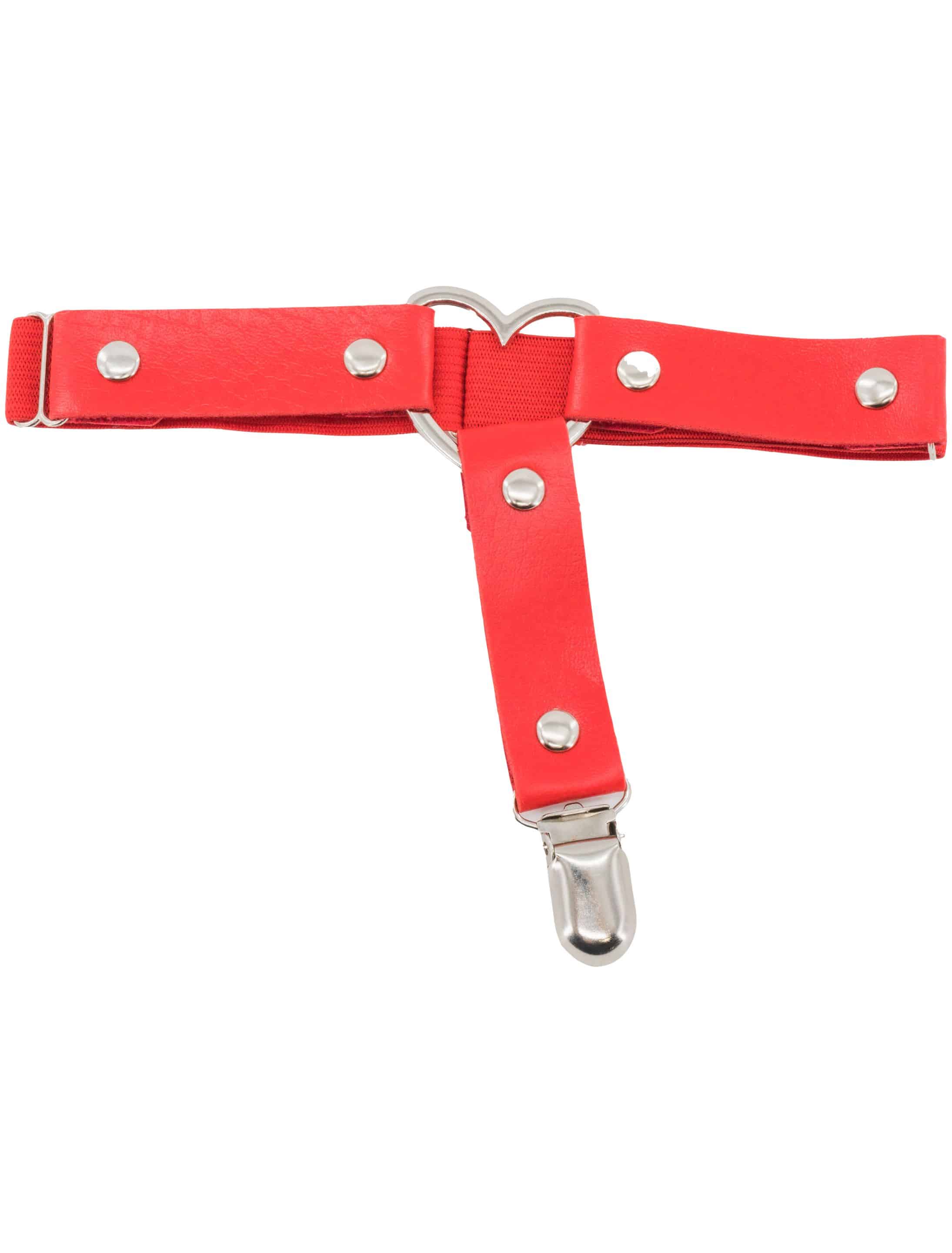 Harness Beingürtel rot