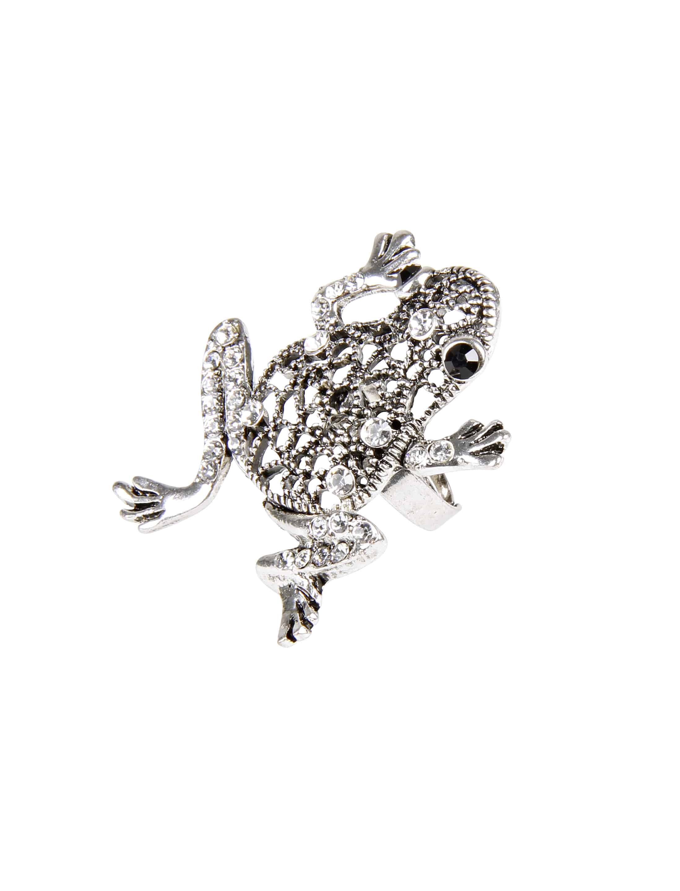 Ring Frosch silber