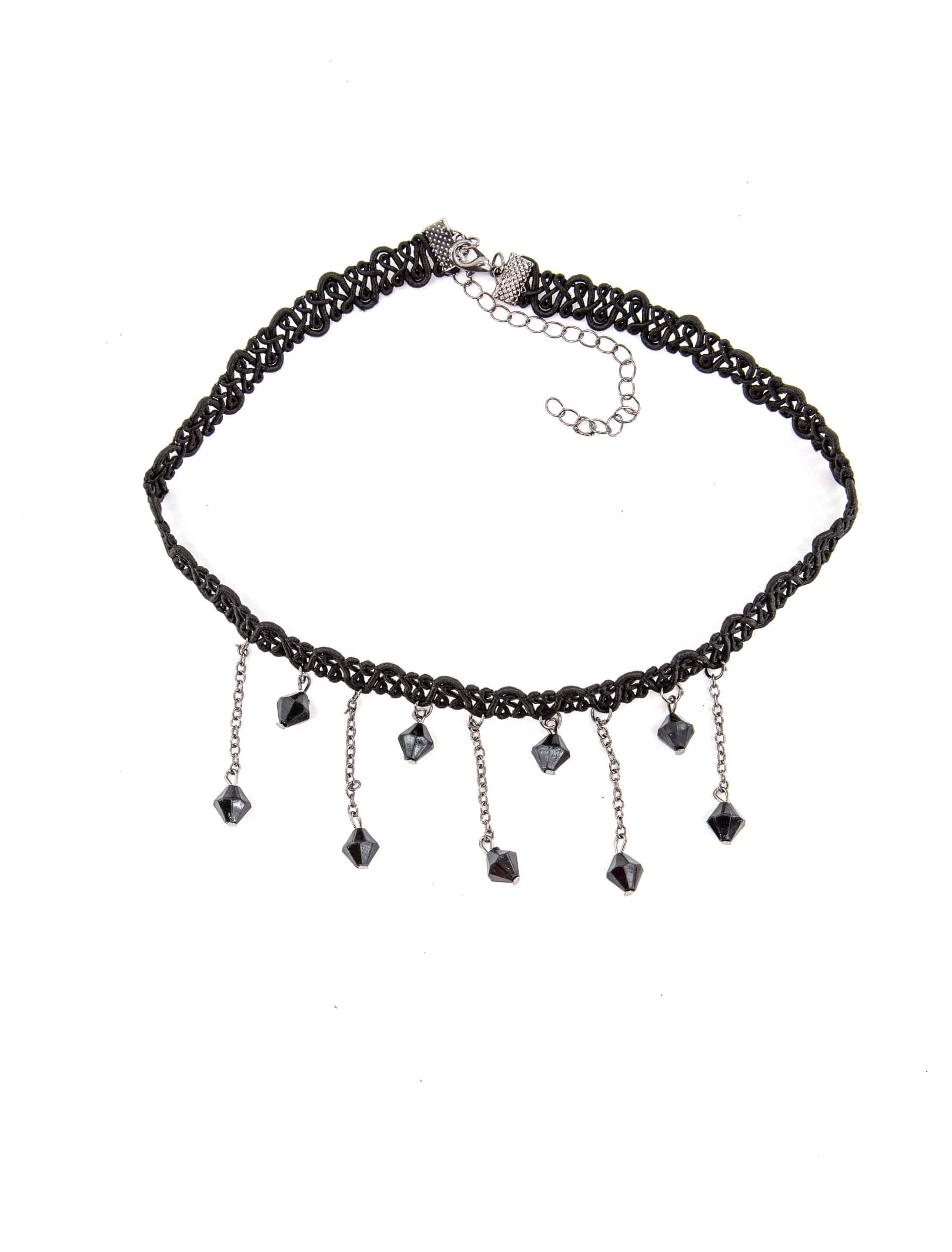 Halsband mit Perlenbommeln Halsband mit Perlenbommeln