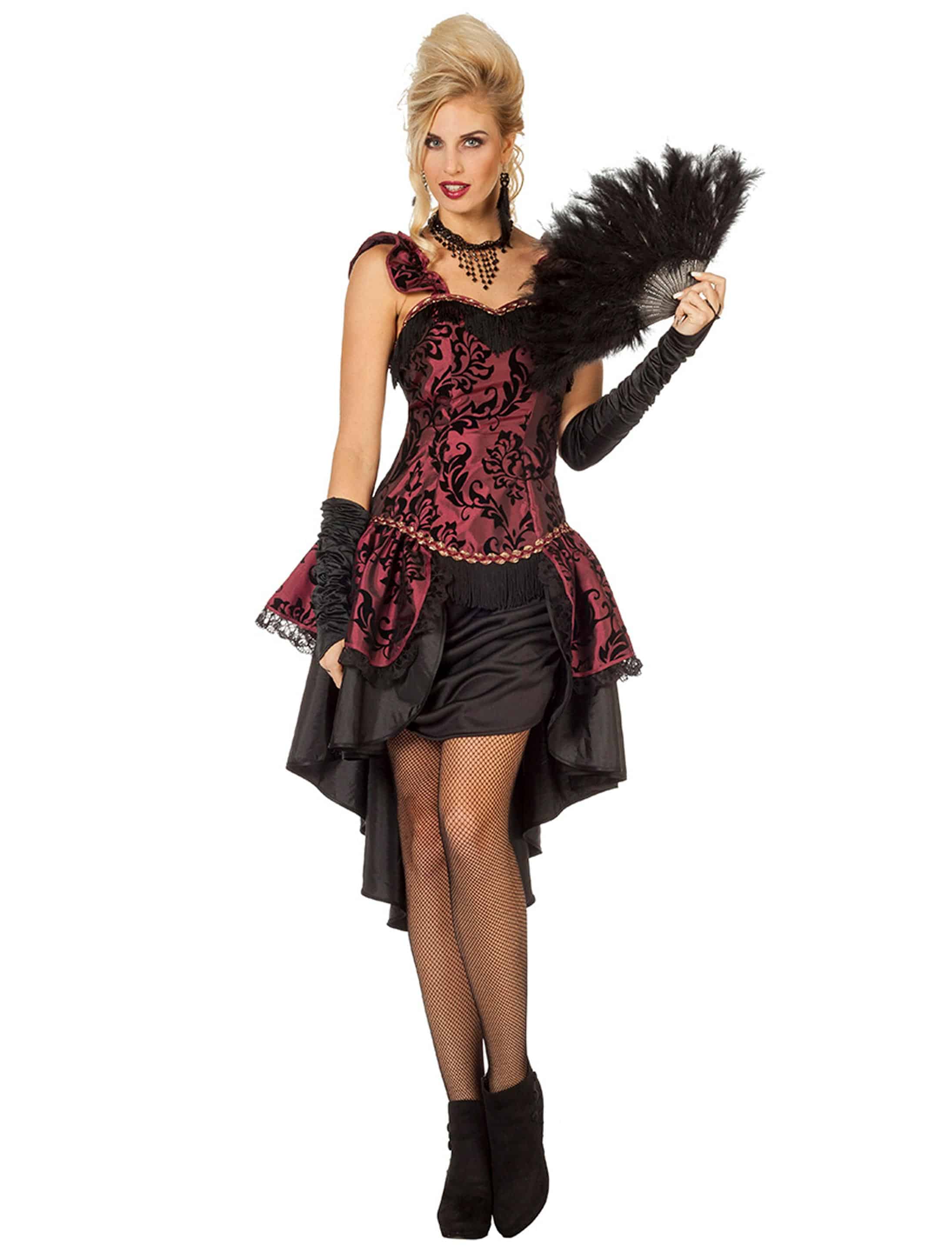 Kleid Burlesque schwarz/pink 46
