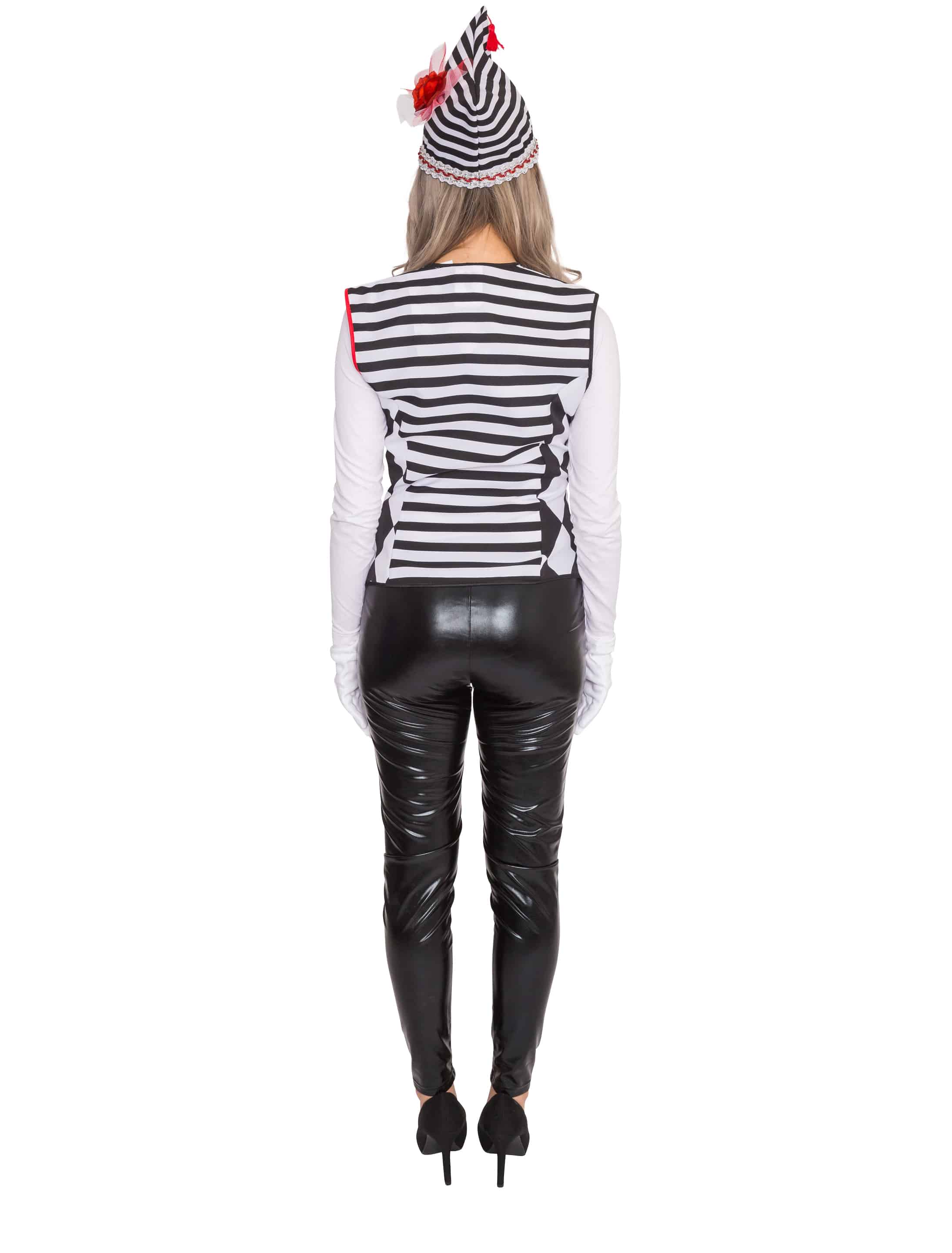 Weste Pantomime deluxe Damen schwarz/weiß M Weste Pantomime deluxe Damen schwarz/weiß M