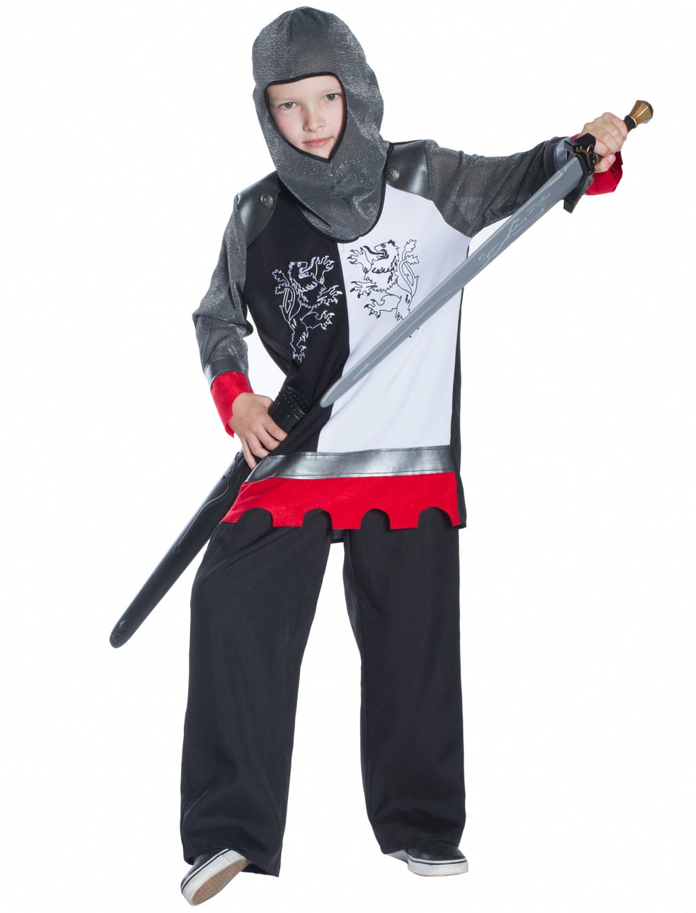 Ritter Junge 2-tlg. schwarz/weiß 140
