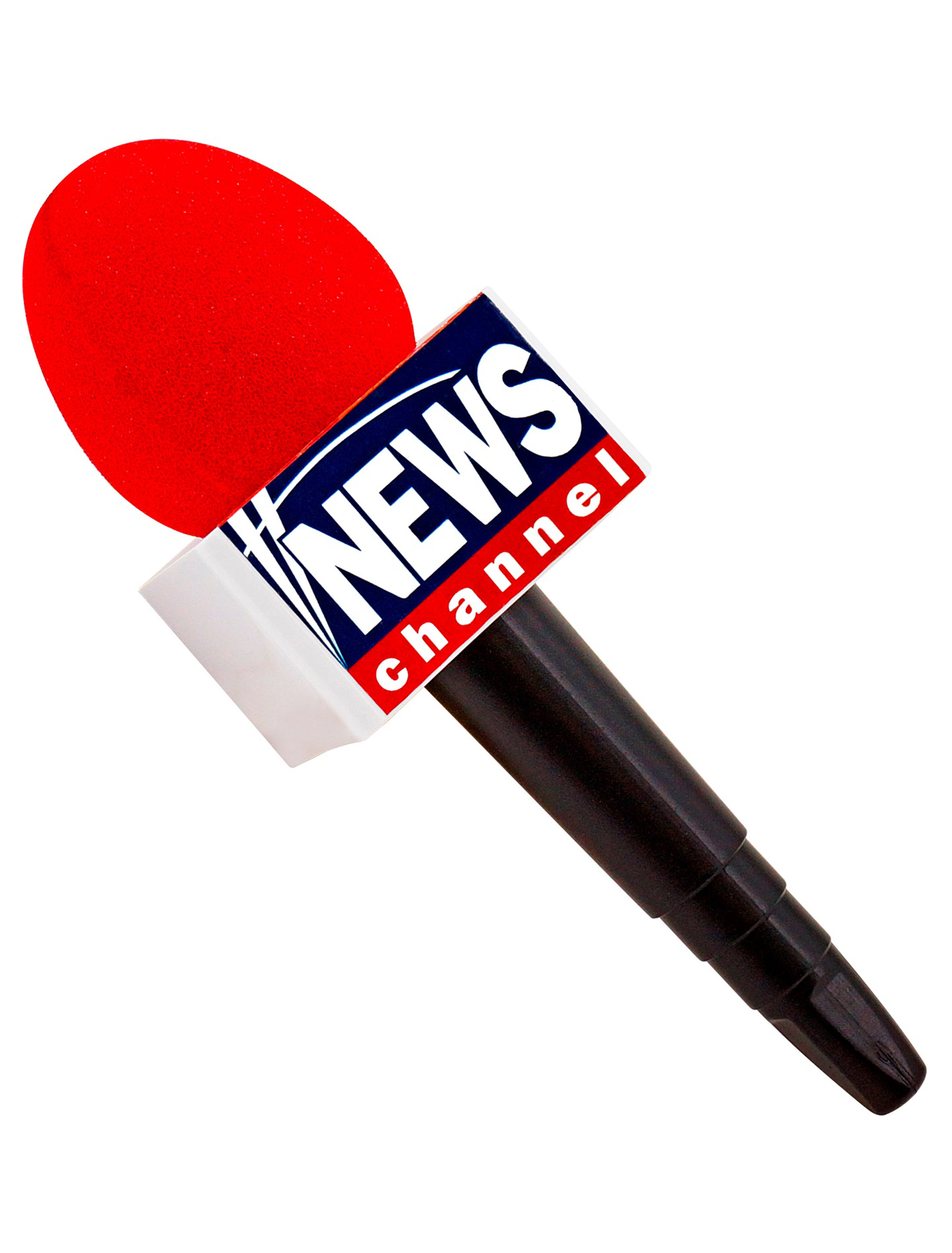 Mikrofon BREAKING NEWS schwarz/rot