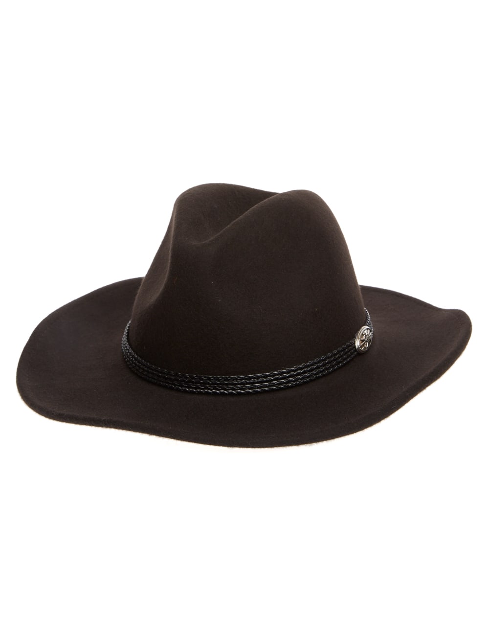 Cowboyhut Wollfilz schwarz 59