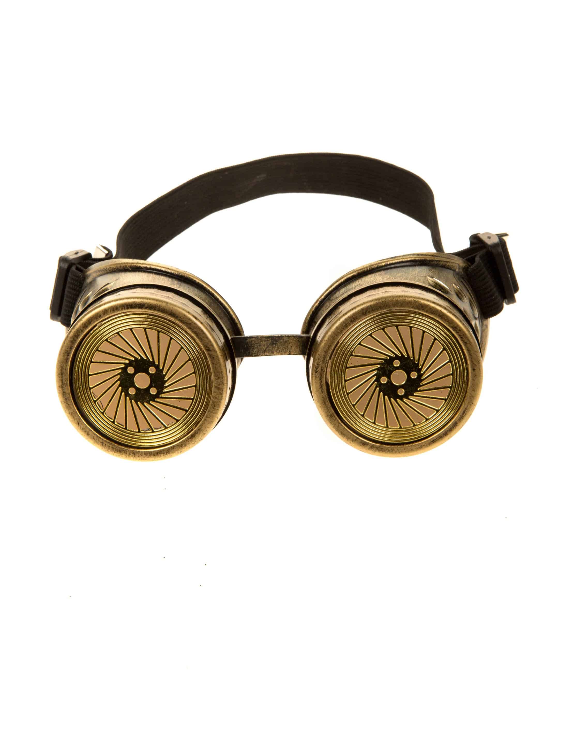 Brille Steampunk gold