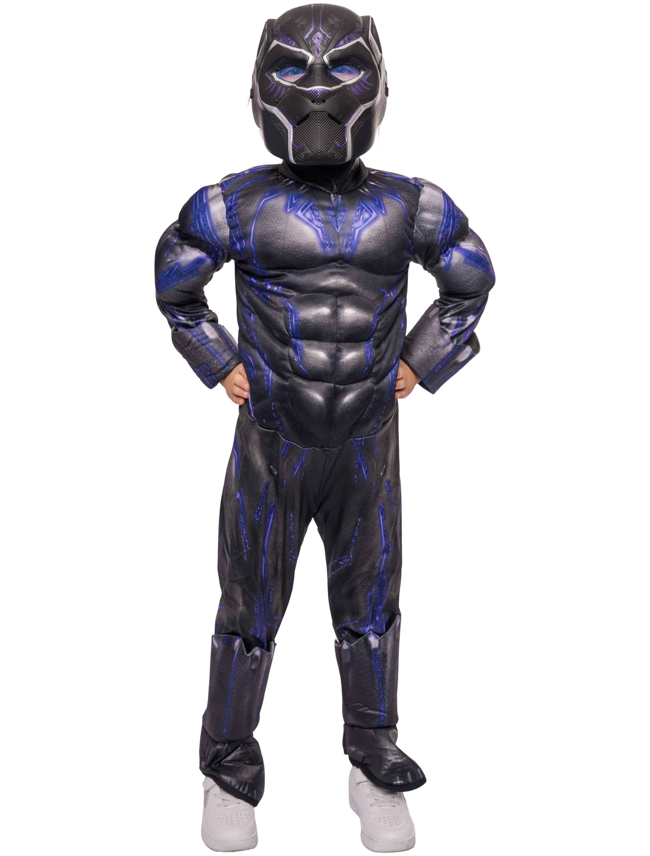 Jumpsuit Black Panther 2tlg. Herren schwarz/lila 2-4 Jahre