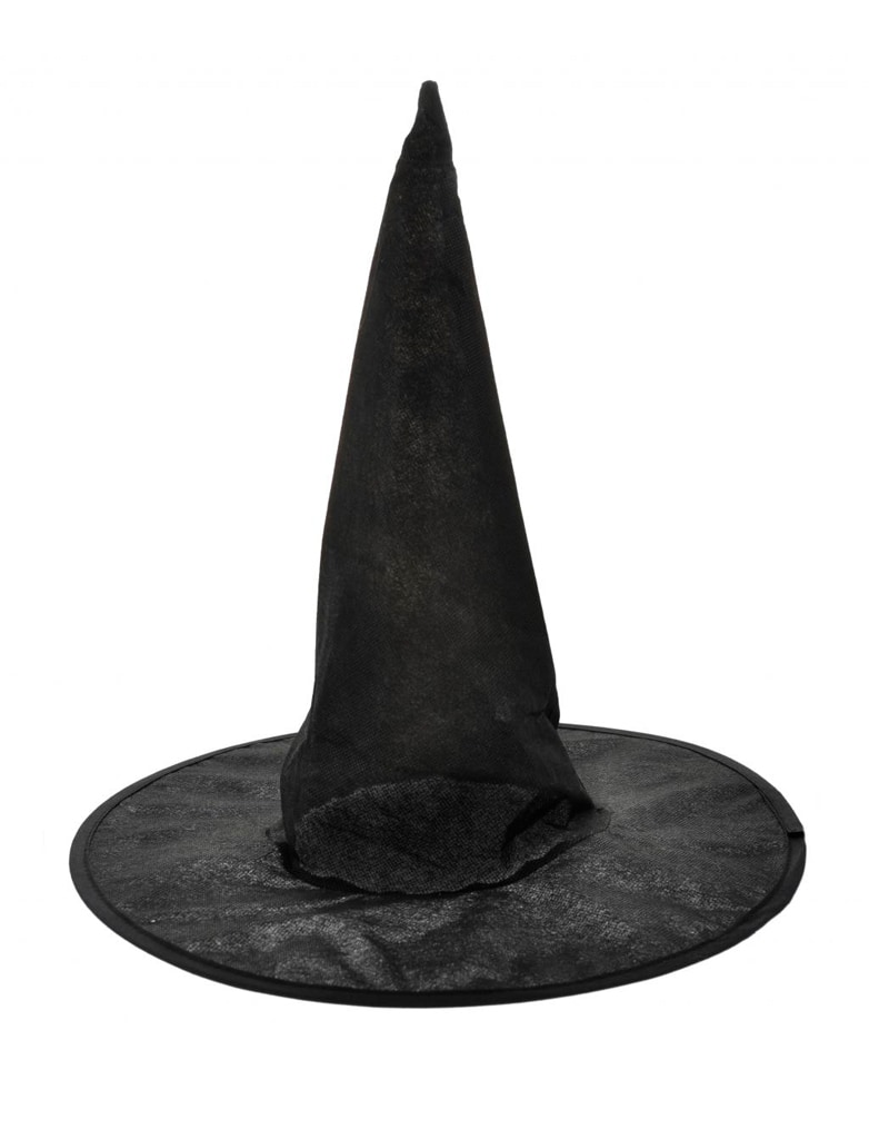 Hexenhut Stoff Kinder schwarz