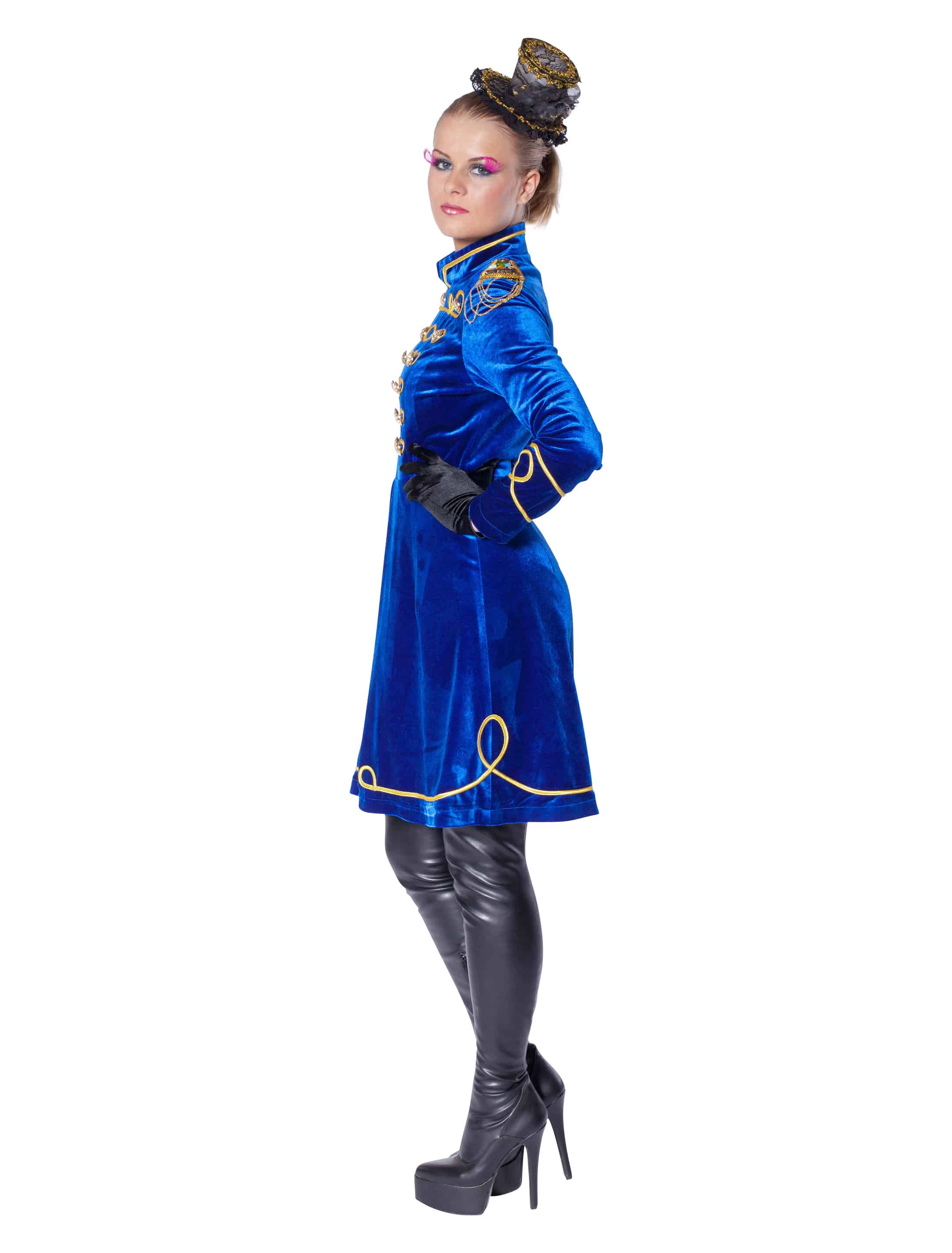 Kleid Zirkusdirektorin blau 34