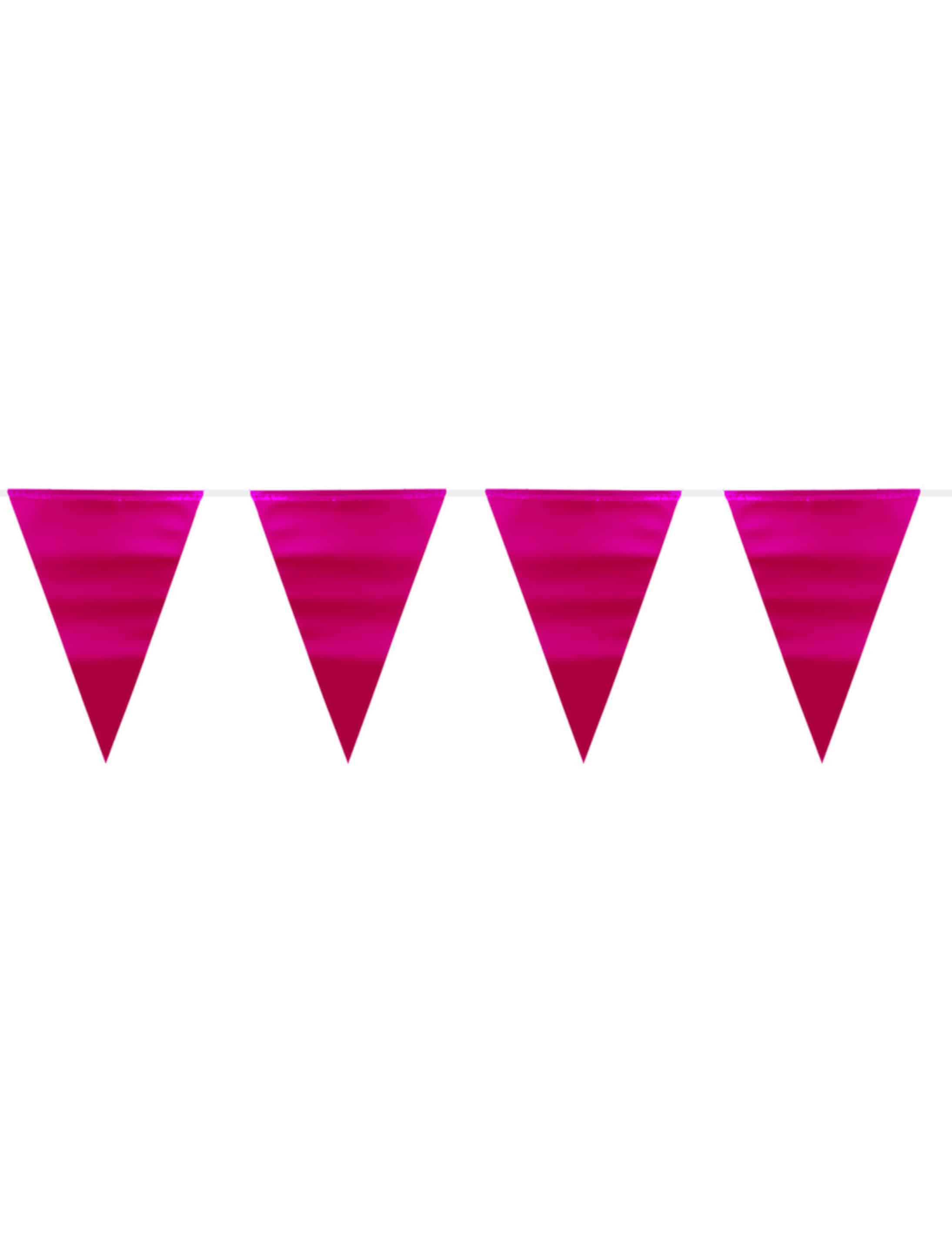 Wimpelkette Matt pink 6m Wimpelkette Matt pink 6m