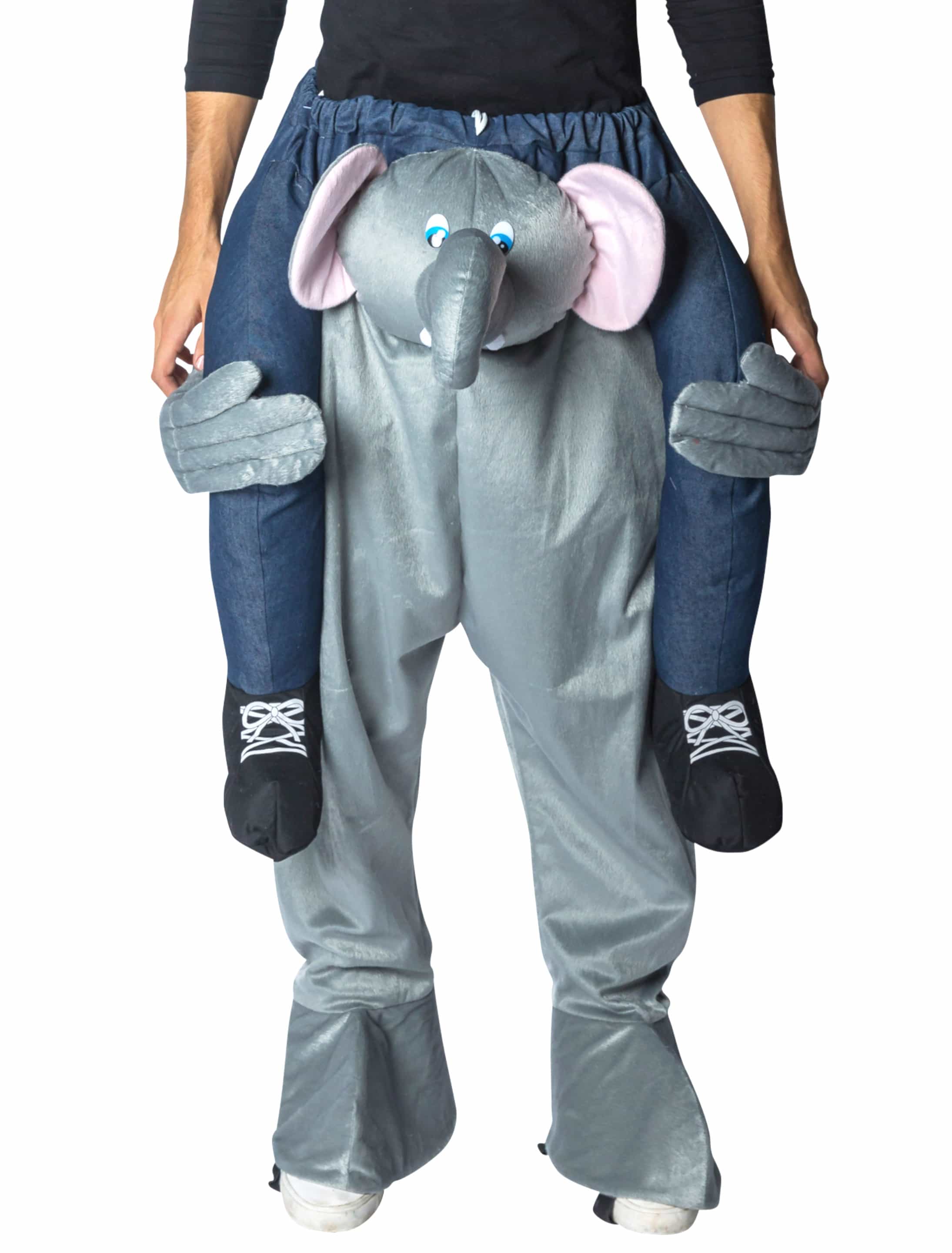 Huckepack Kostüm Elefant grau one size