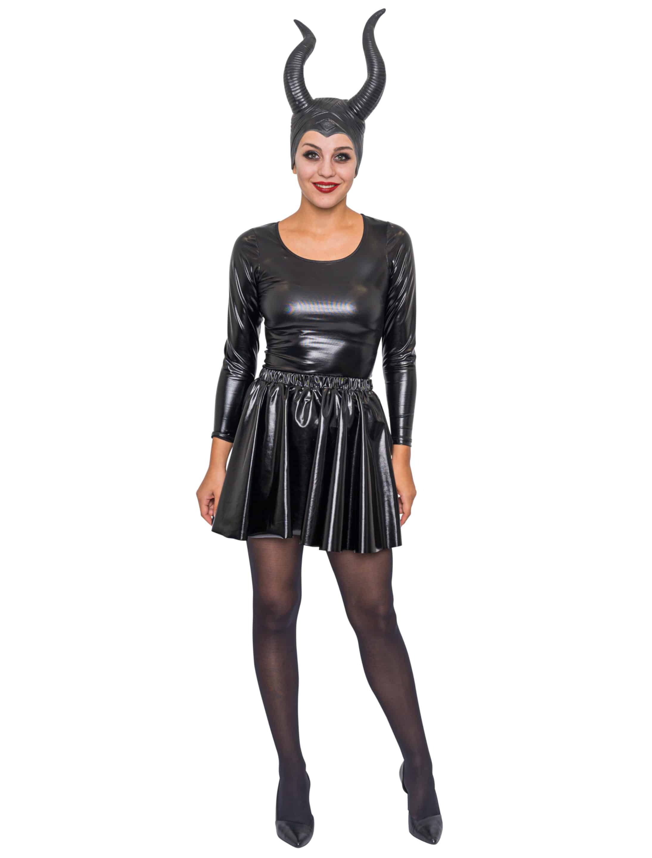 Rock metallic Damen schwarz one size