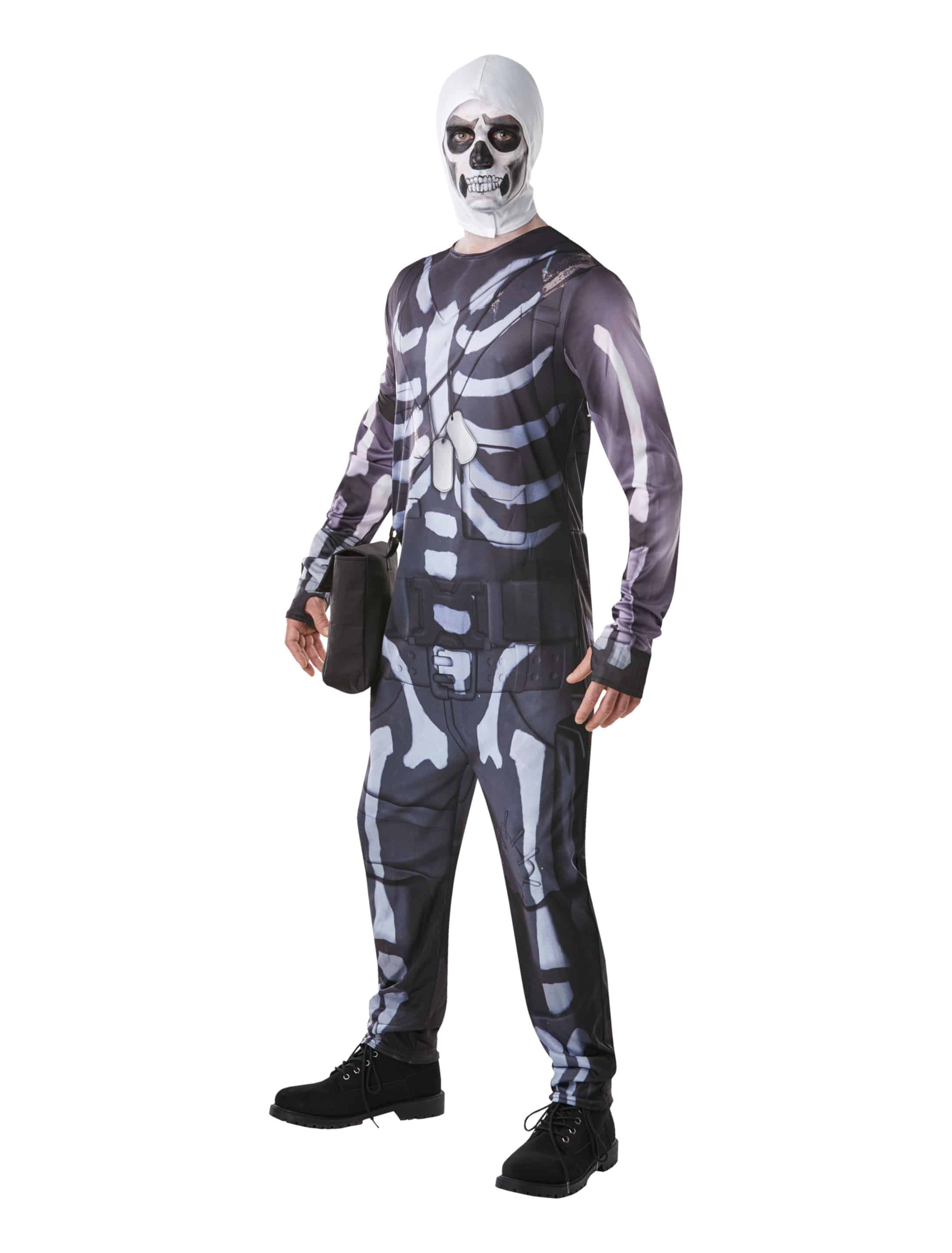 Skull Trooper Fortnite Herren 5-tlg. Herren schwarz/weiß L