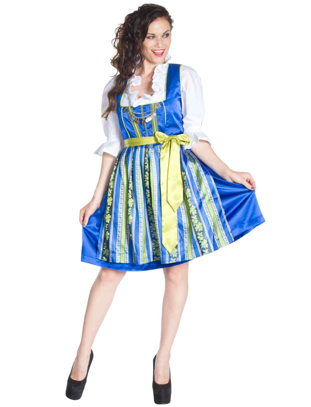 Dirndl Hannah blau/grün 40