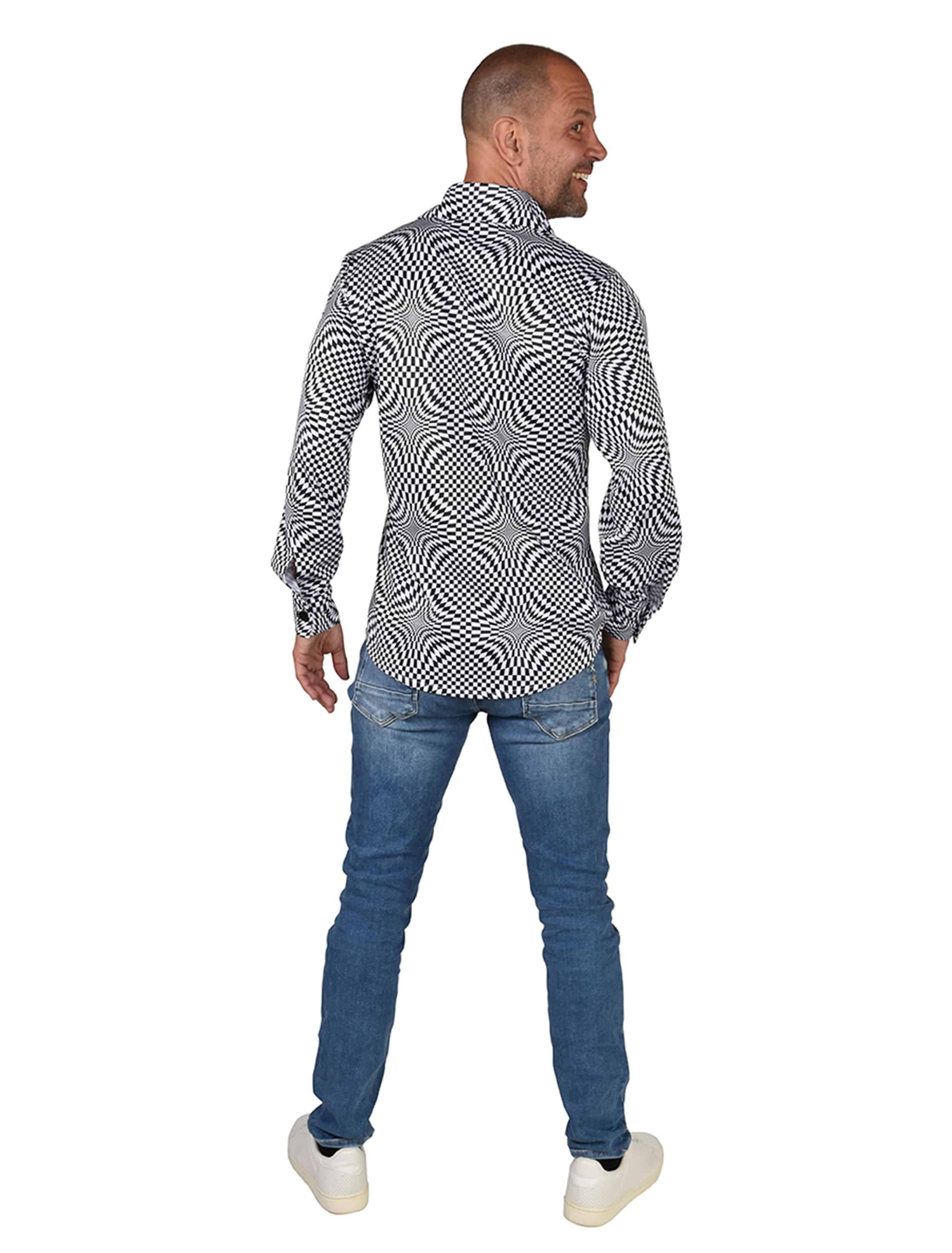 Hemd Hypnotic Herren schwarz/weiß S/M