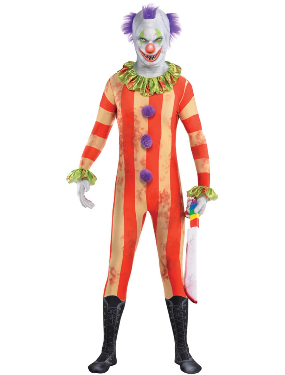Jumpsuit Clown Herren bunt XL