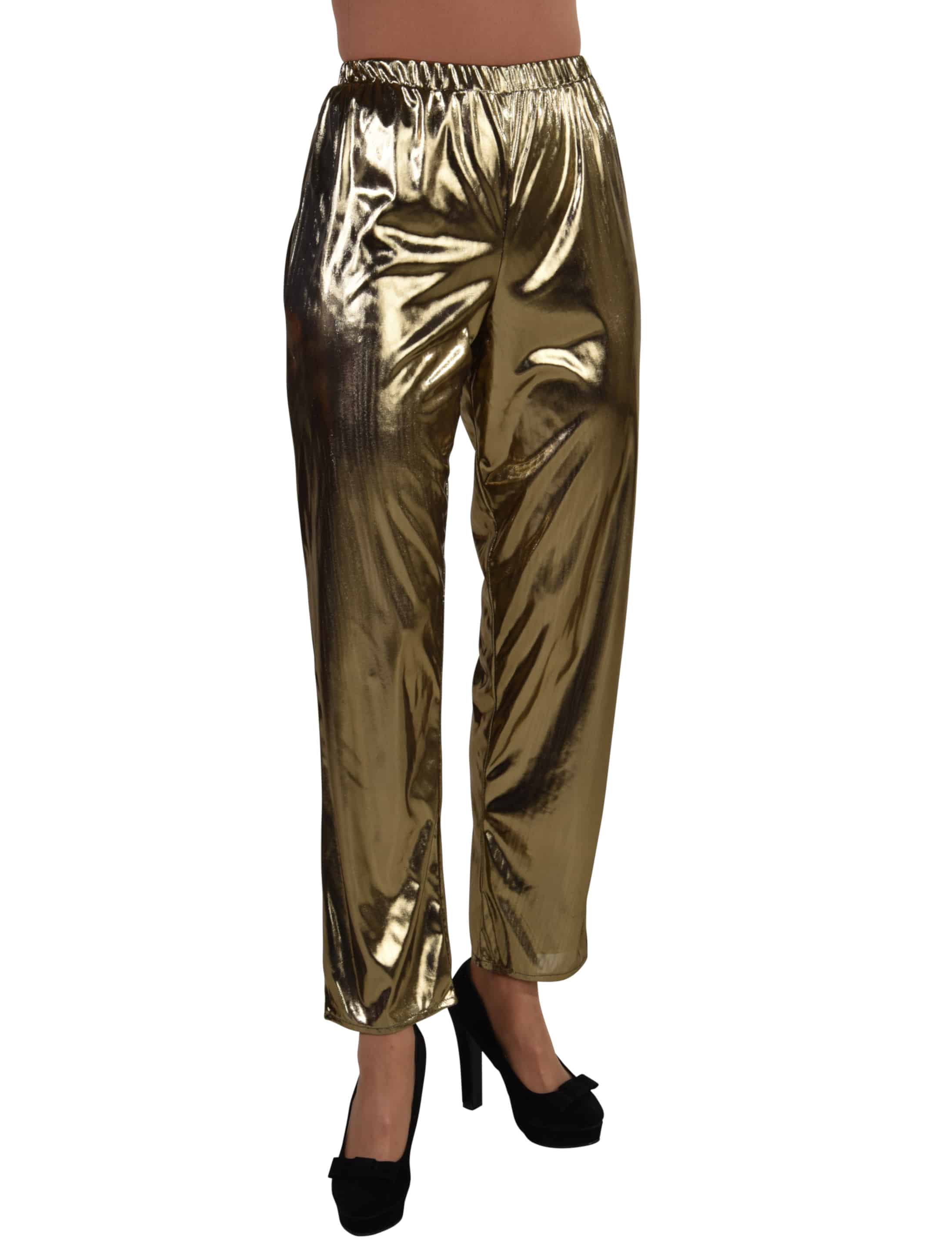 Hose metallic Unisex gold XS/S