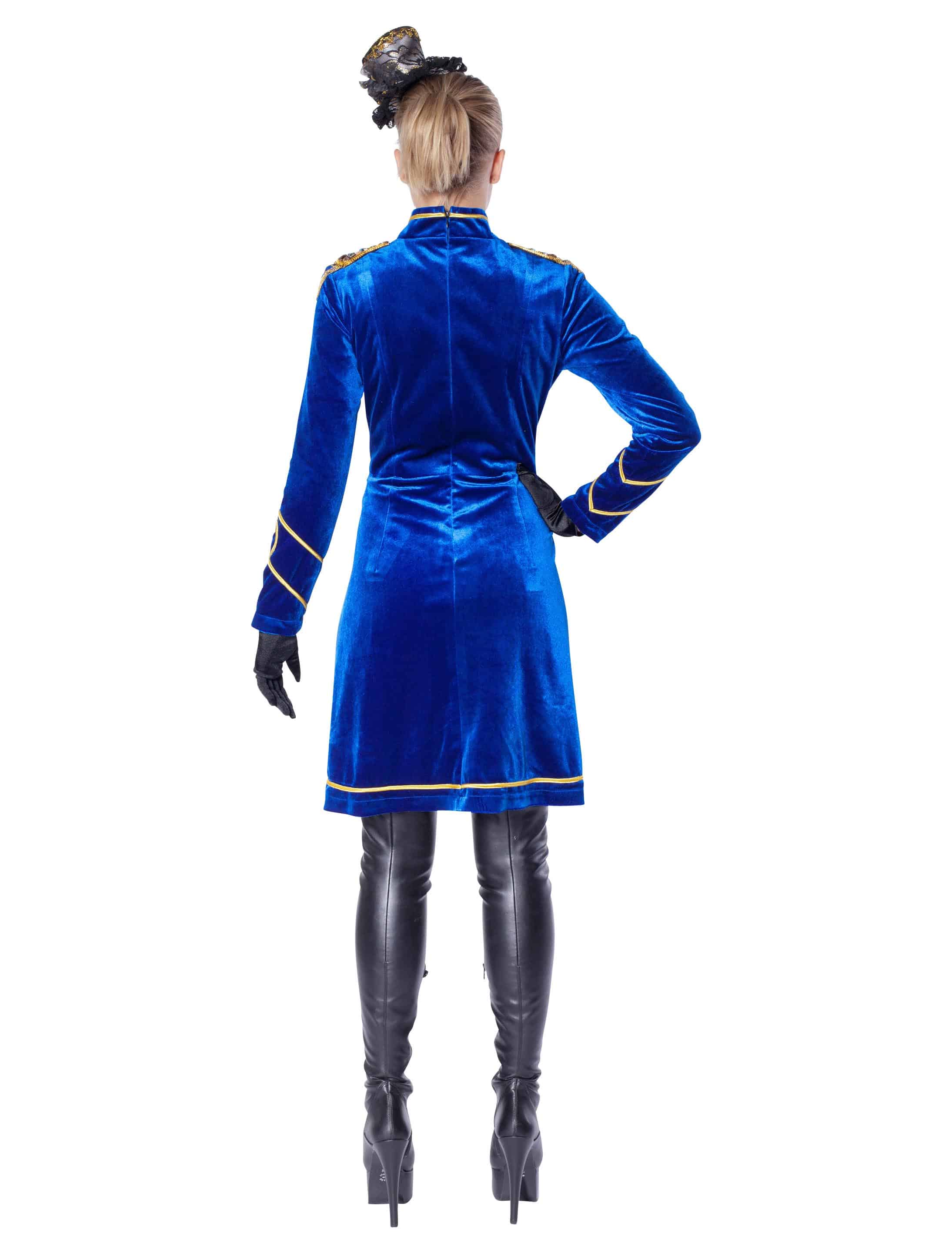 Kleid Zirkusdirektorin blau 44