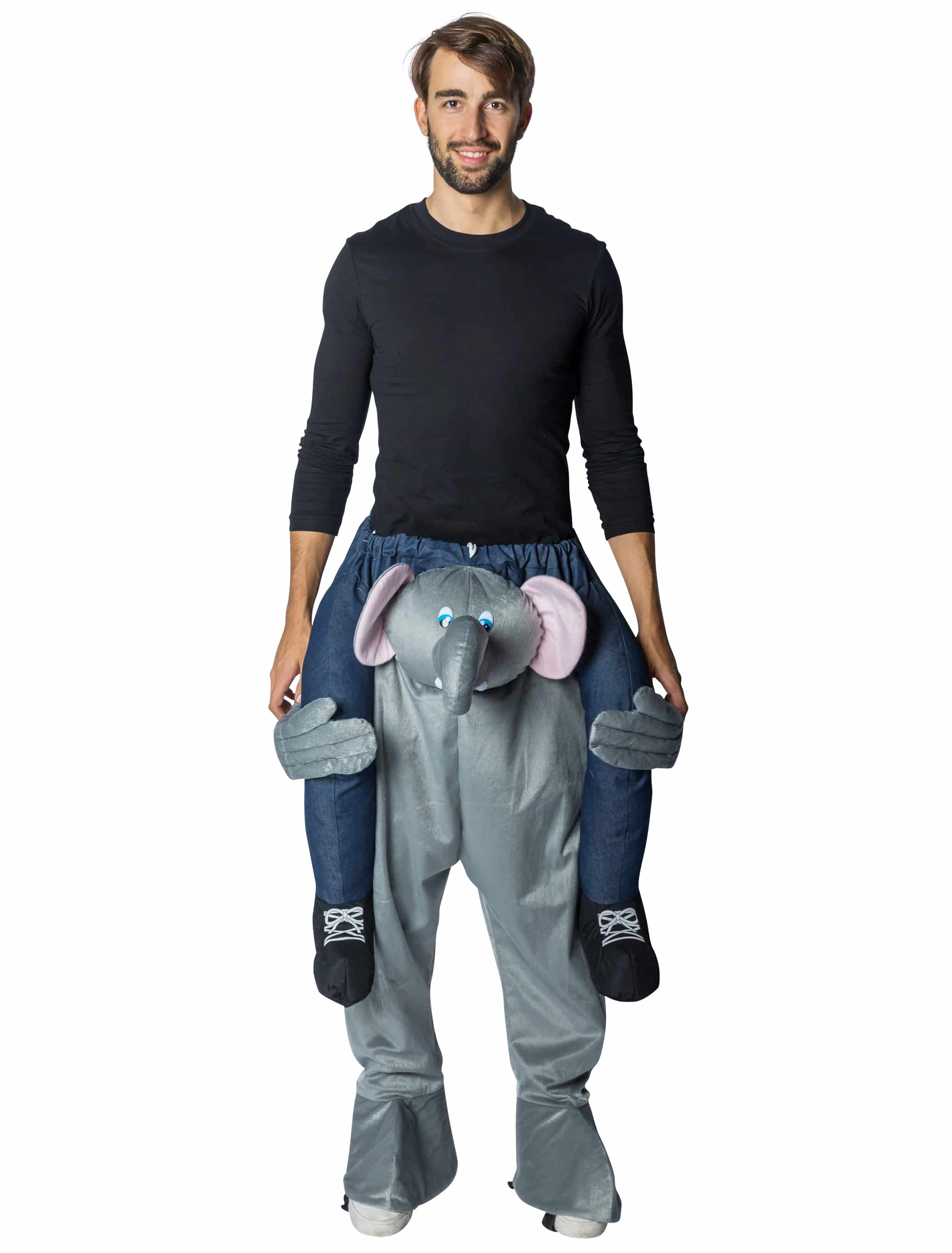 Huckepack Kostüm Elefant grau one size