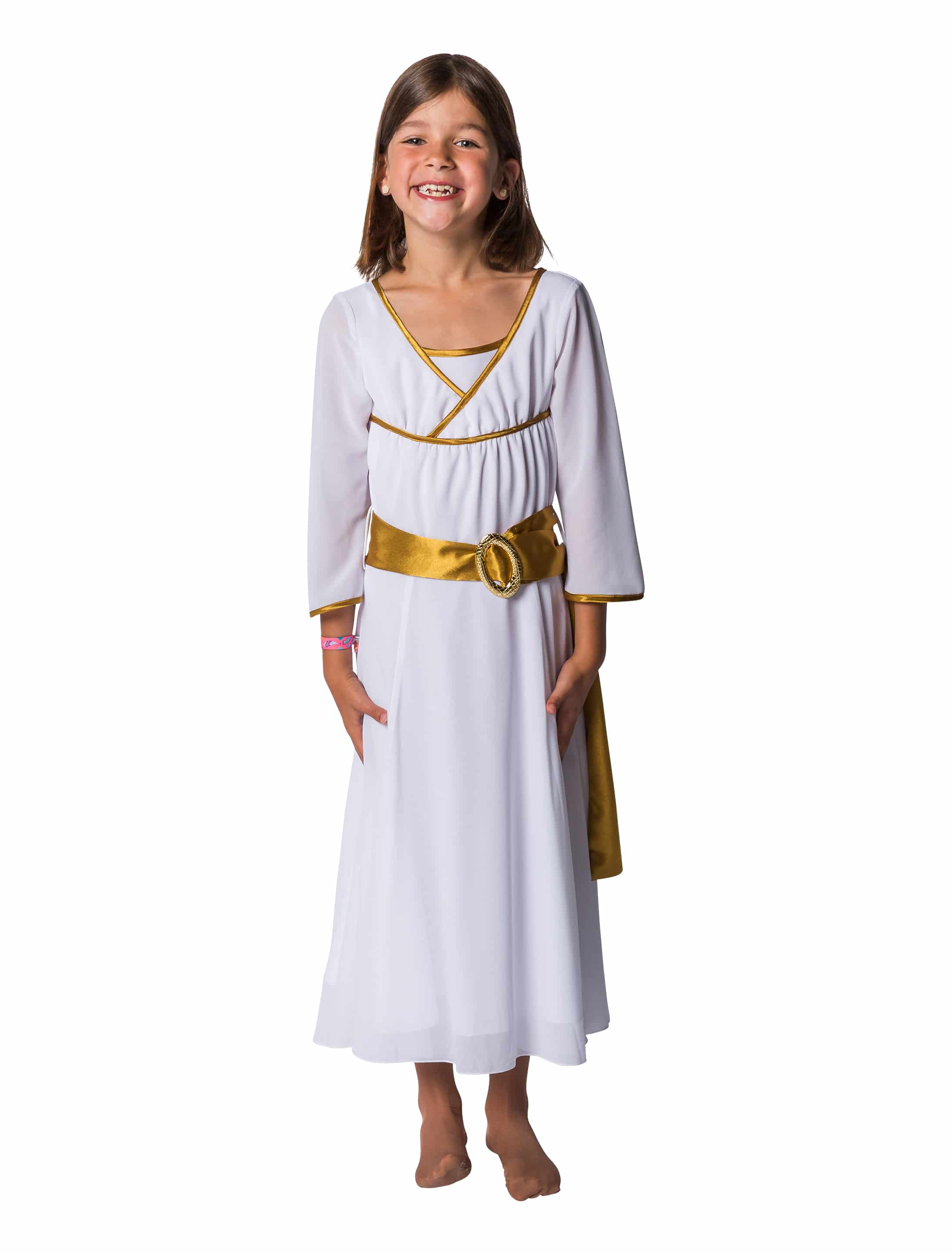 Kleid Engel lang Kinder weiß 128