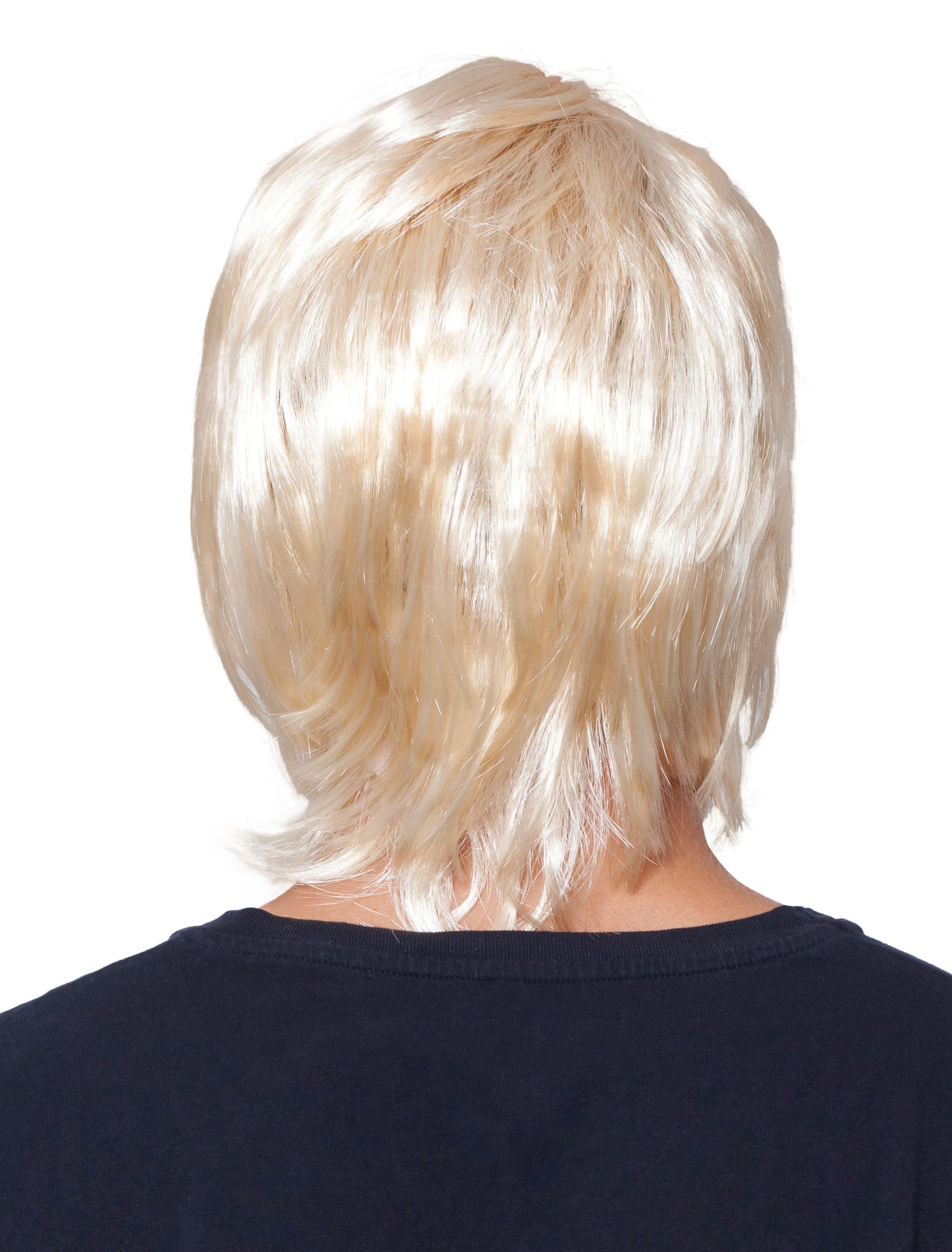Perücke Prinz kurz glatt Pony blond Perücke Prinz kurz glatt Pony blond