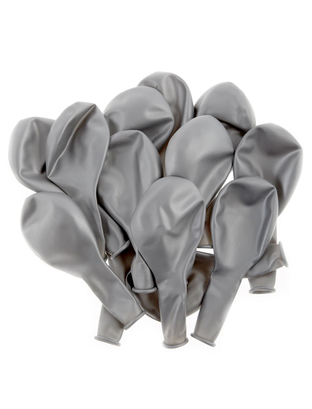 Luftballons metallic 50 Stk. silber