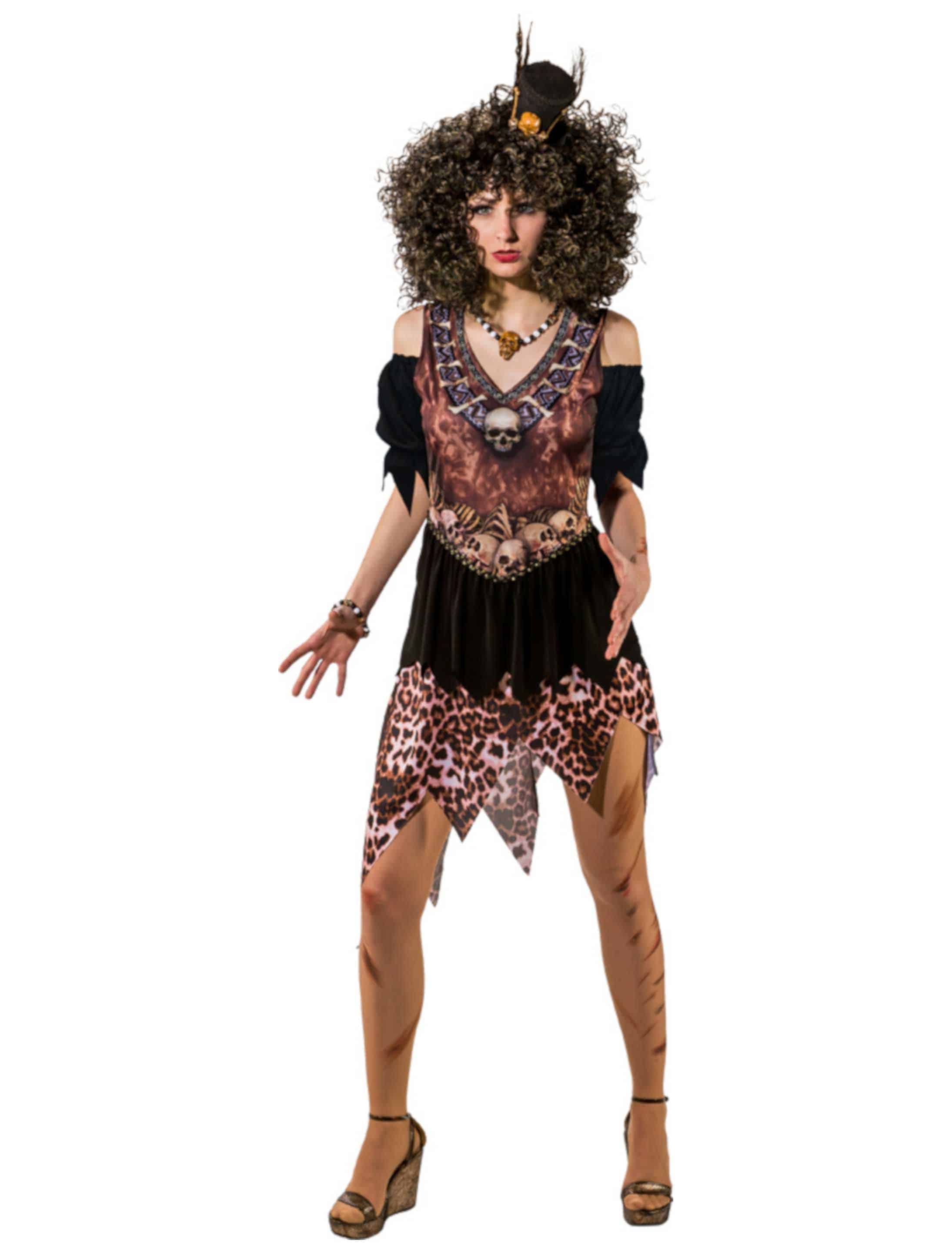 Kleid Voodoo Damen braun 34-36 Kleid Voodoo Damen braun 34-36